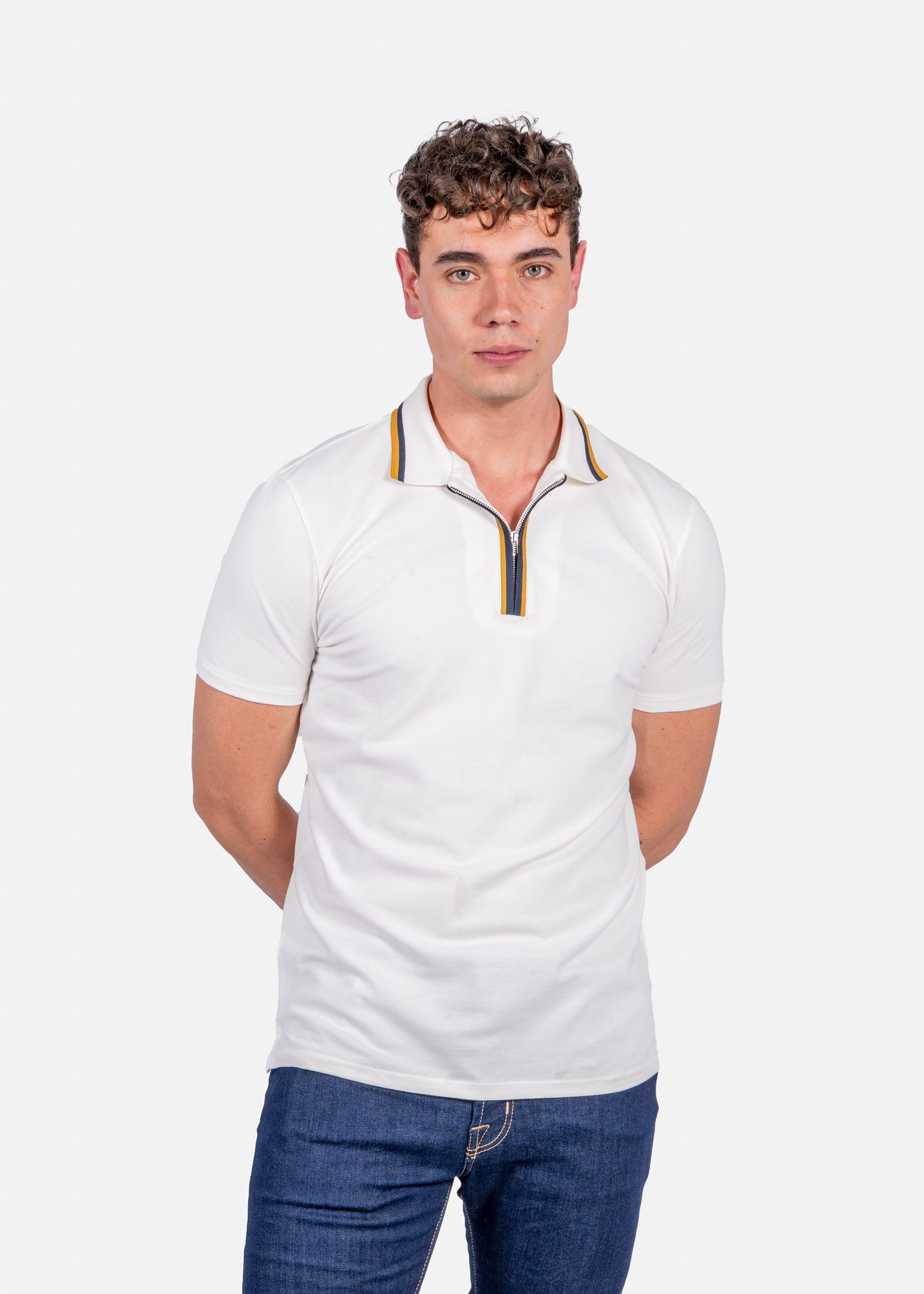 CAMISETA POLO PAUL SMITH BLANCO ALG + ELAS (M2R-322Y-P21511-02A)