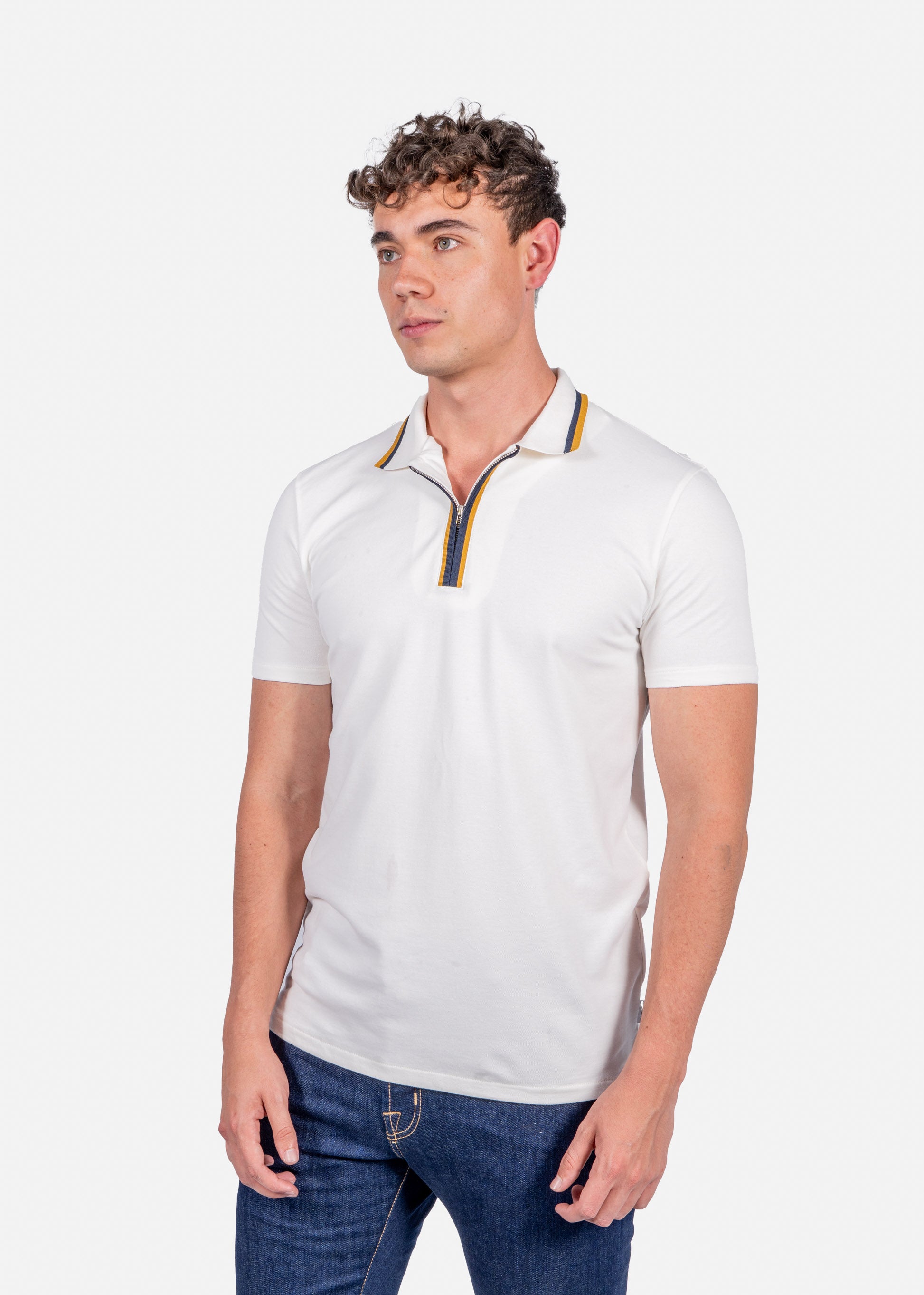 CAMISETA POLO PAUL SMITH BLANCO ALG + ELAS (M2R-322Y-P21511-02A)