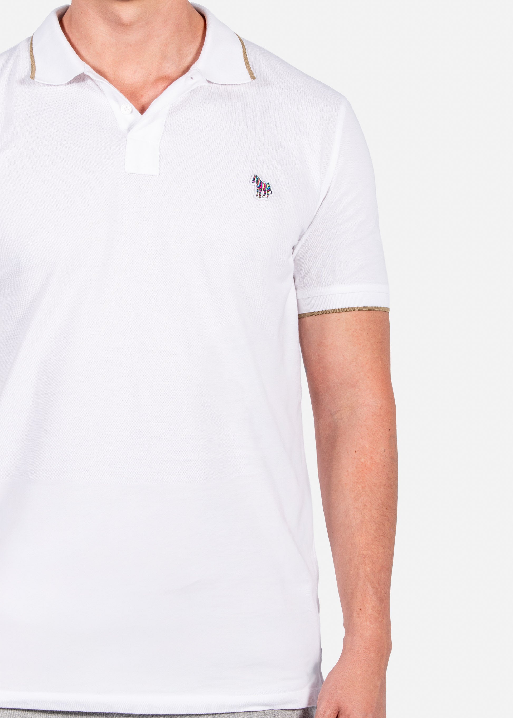 CAMISETA POLO PAUL SMITH BLANCO ALGODON (M2R-151LZ-P51580-01)