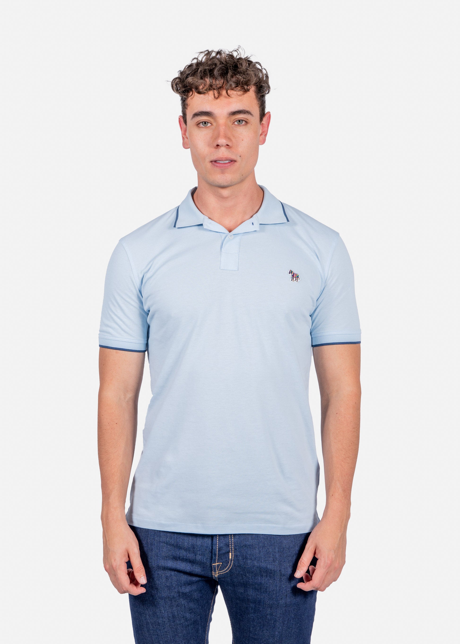 CAMISETA POLO PAUL SMITH AZUL ALGODON (M2R-151LZ-P21580-40A)