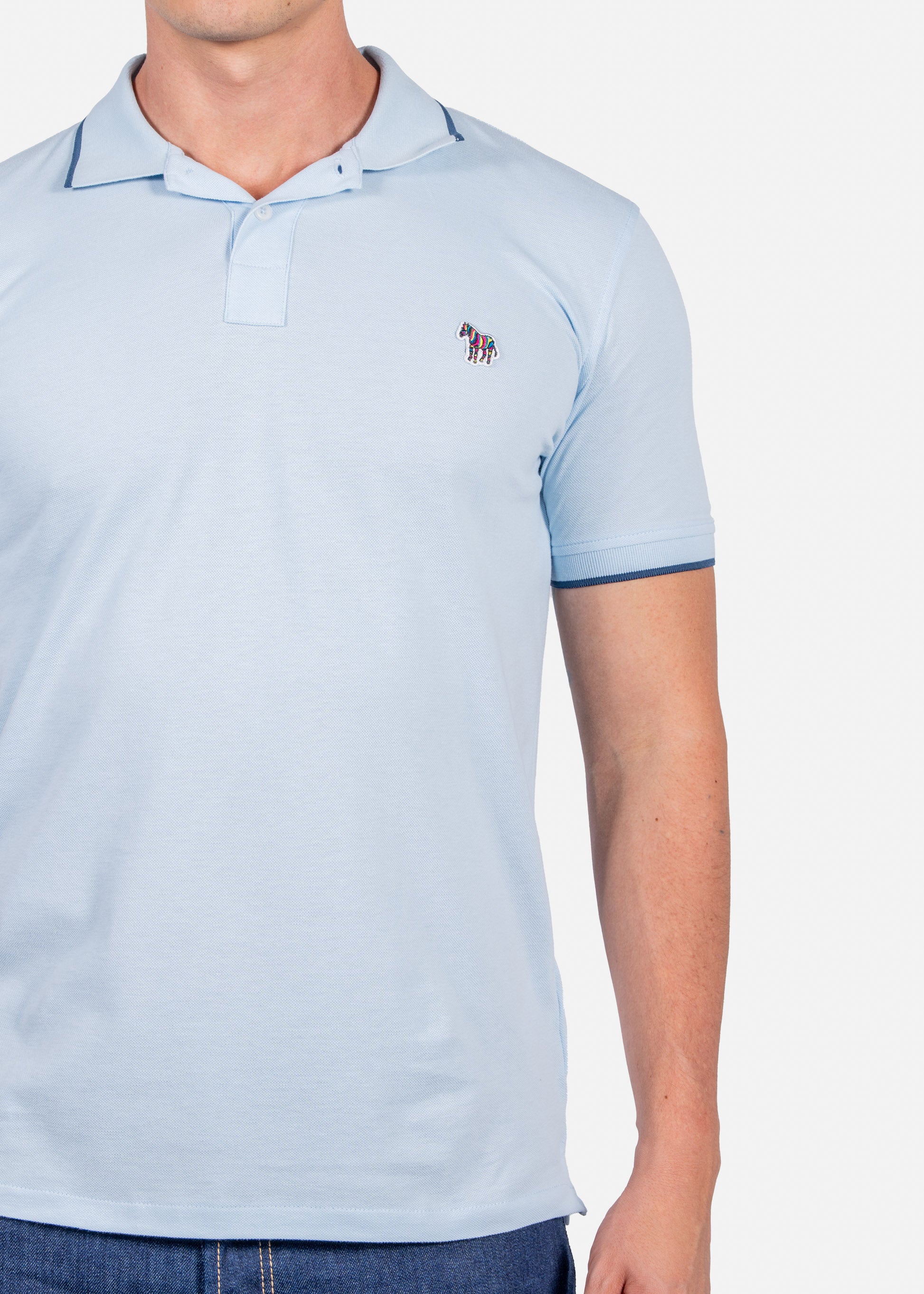 CAMISETA POLO PAUL SMITH AZUL ALGODON (M2R-151LZ-P21580-40A)