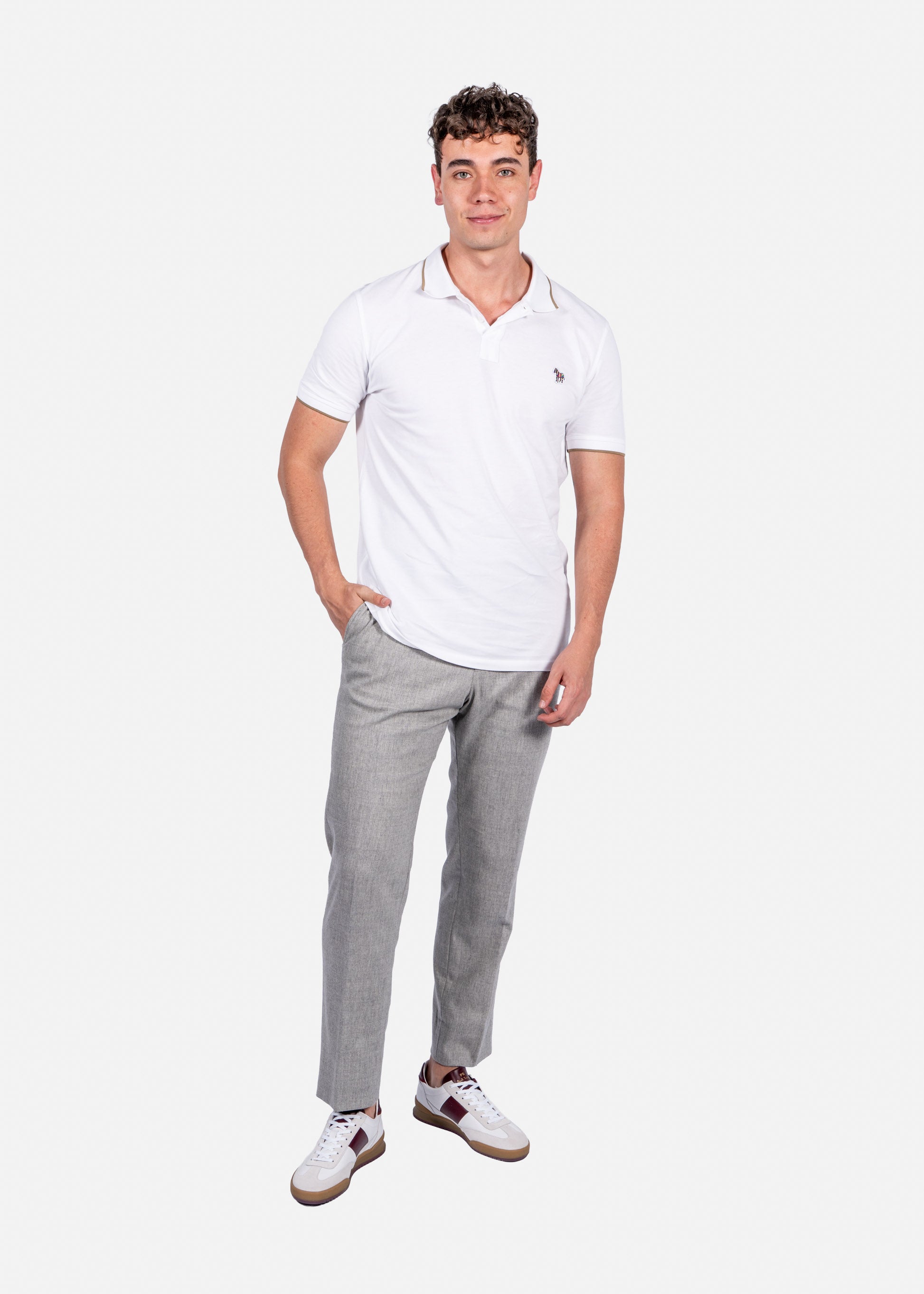 CAMISETA POLO PAUL SMITH BLANCO ALGODON (M2R-151LZ-P51580-01)