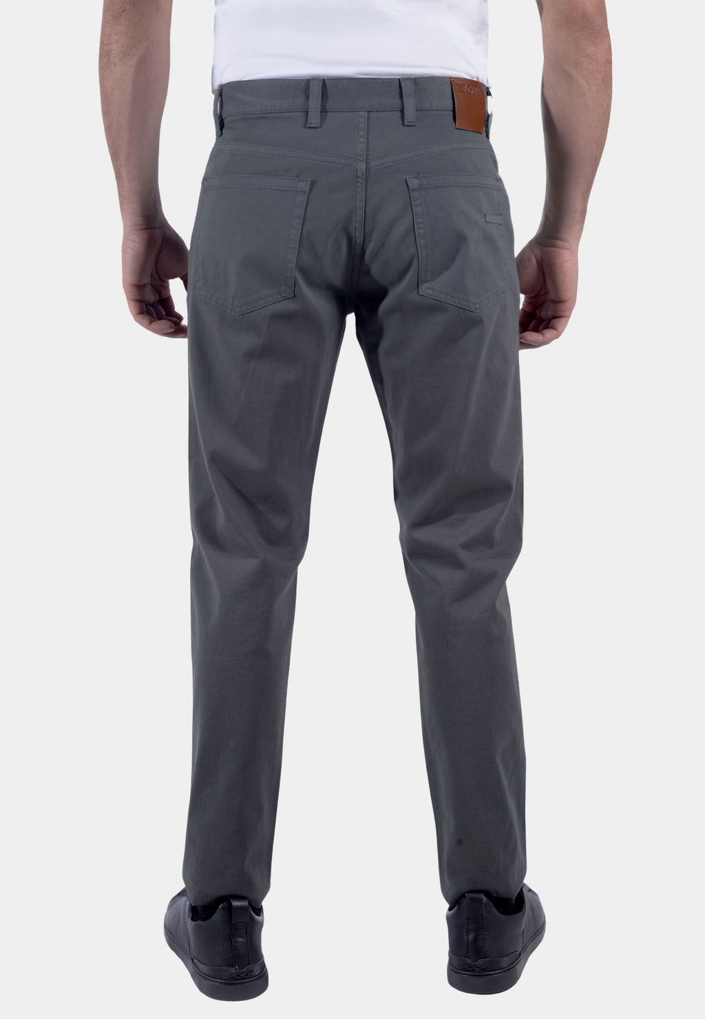 PANTALON E. ZEGNA GRIS ALGODON (UAI03-TRI4-432)
