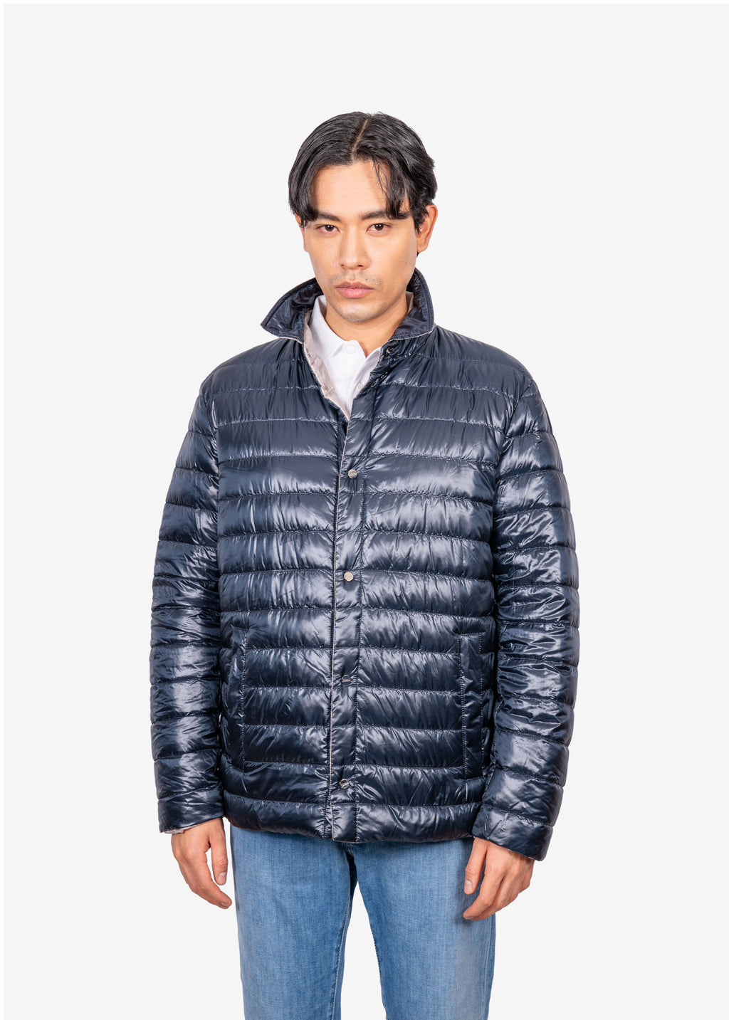 Chaqueta Acolchada Hombre Azul Intenso