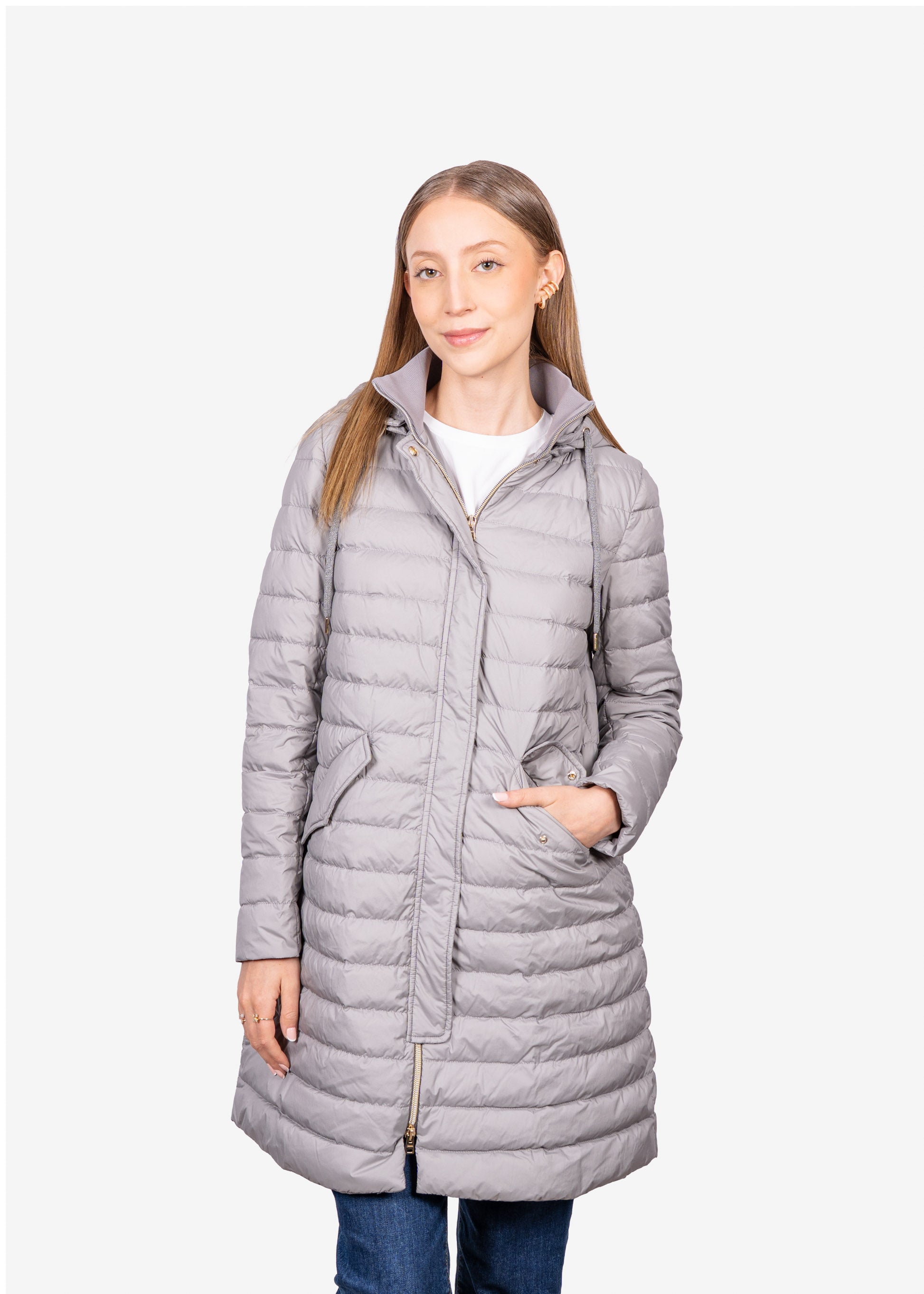 CHAQUETA HERNO DAMA GRIS POLIAMIDA (PI001683D192889410)