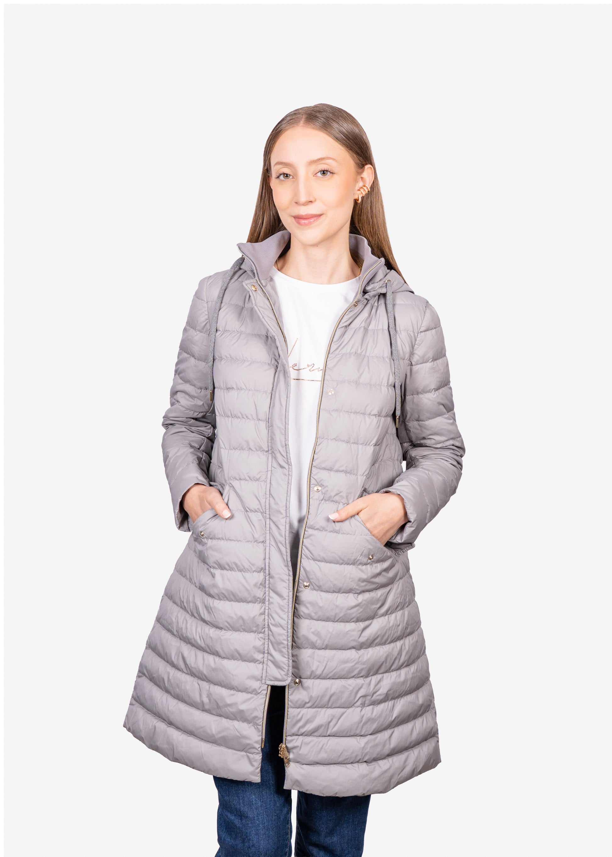 CHAQUETA HERNO DAMA GRIS POLIAMIDA (PI001683D192889410)