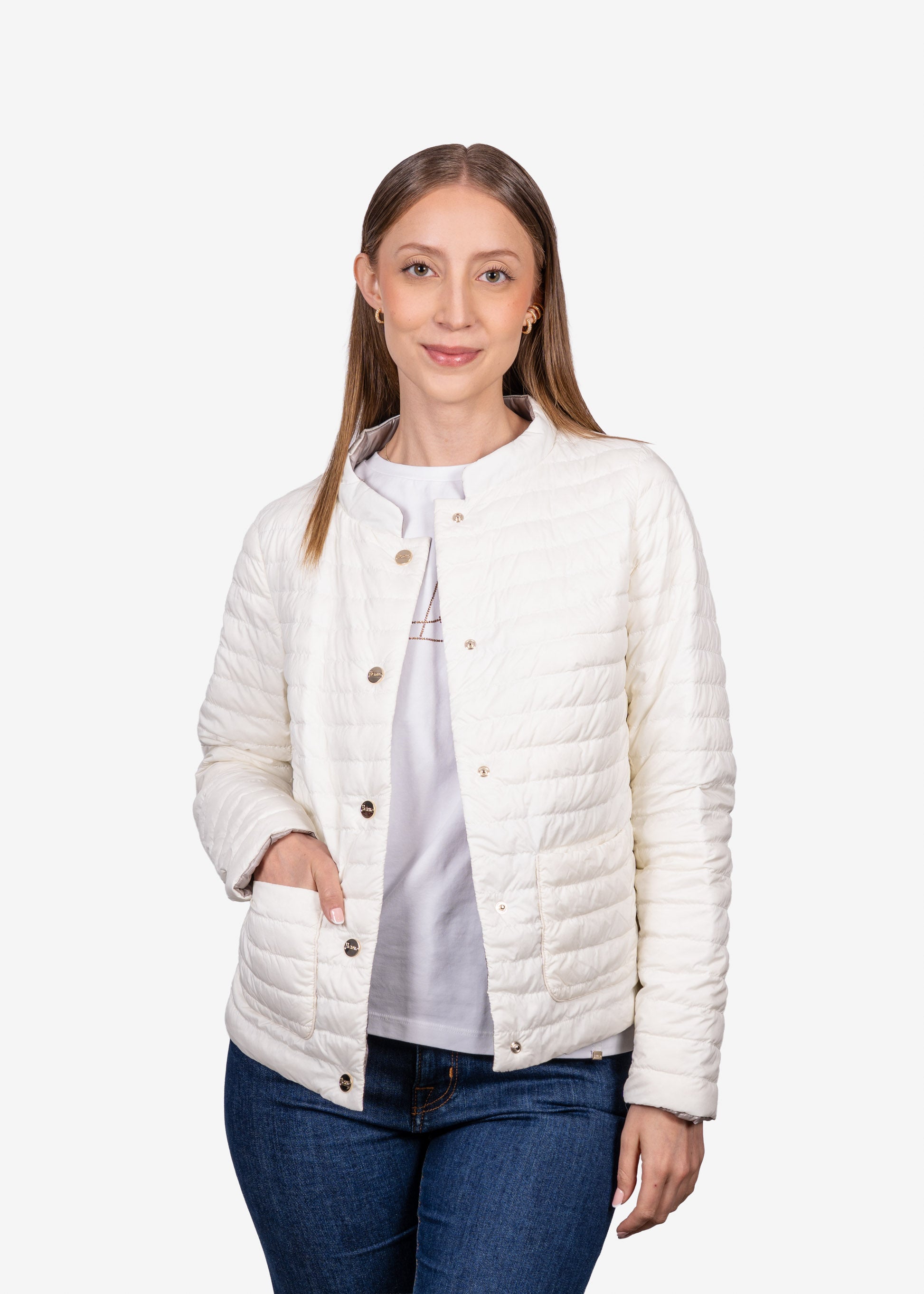 CHAQUETA HERNO DAMA BEIGE POLIAMIDA (PI0631D192881094)