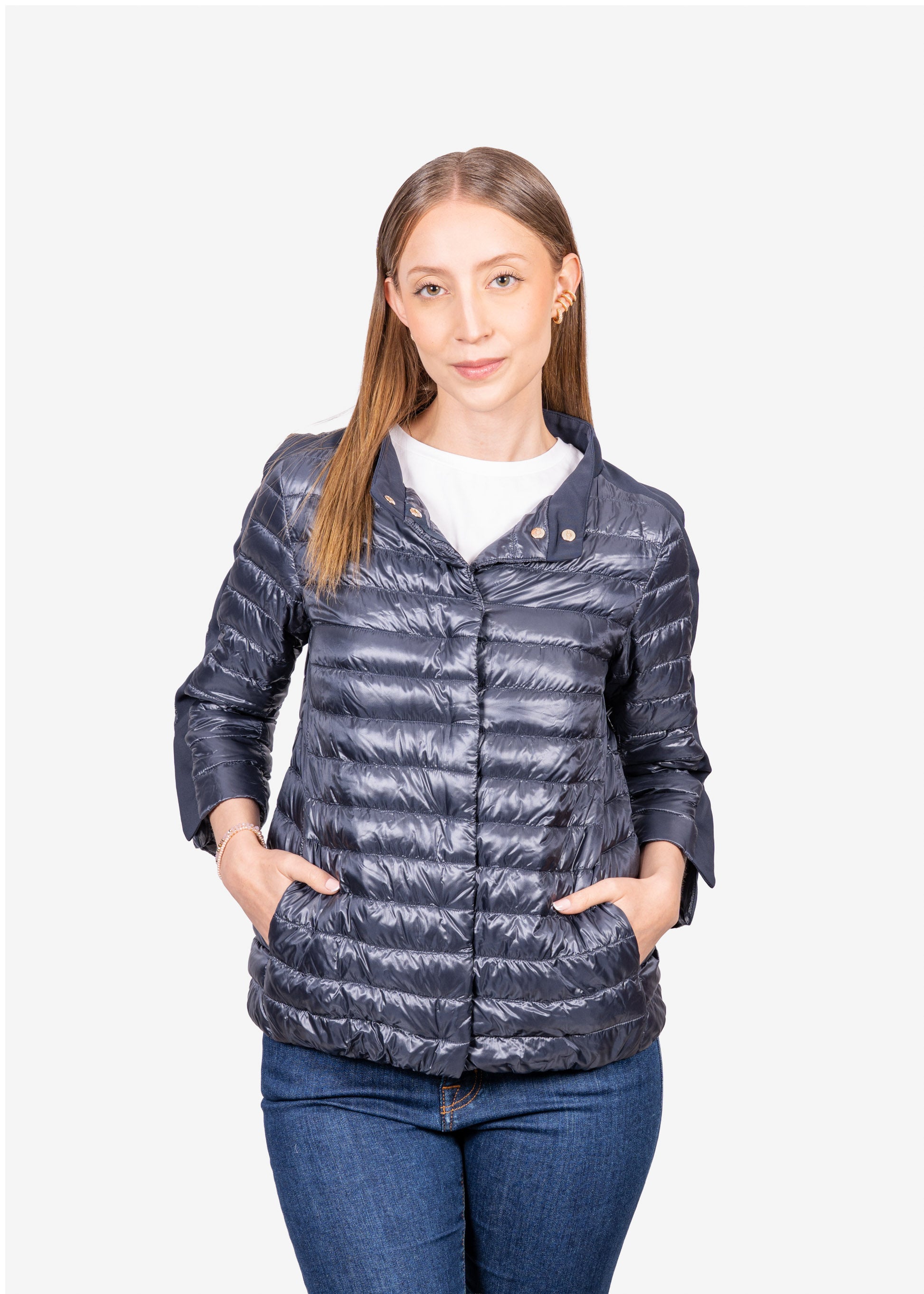 CHAQUETA HERNO DAMA AZUL POLIAMIDA (PI1234D120179202)