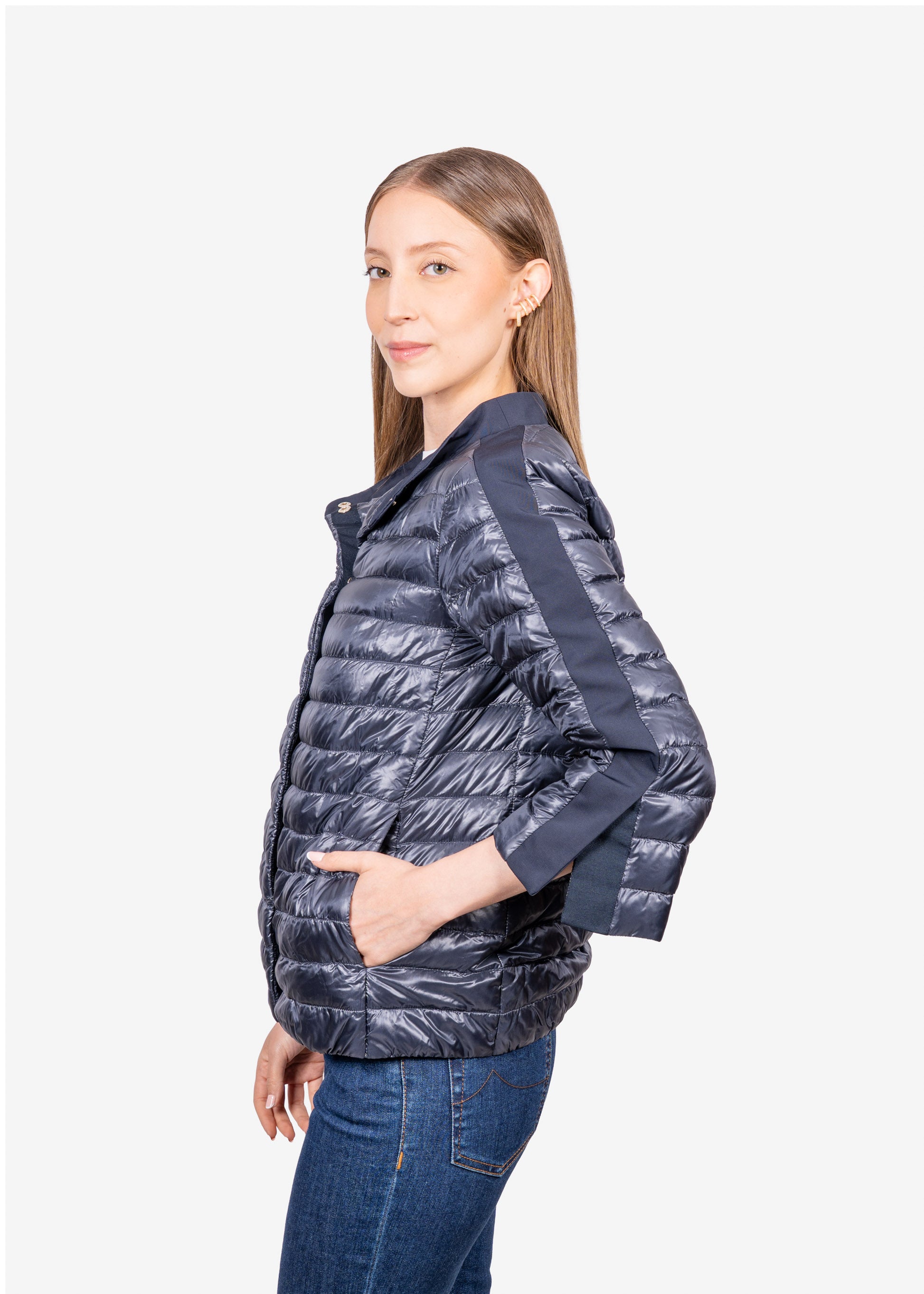 CHAQUETA HERNO DAMA AZUL POLIAMIDA (PI1234D120179202)