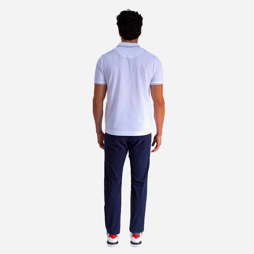 CAMISETA POLO HARMONT & BLAINE BLANCO ALGODON (LN1010N21054-100)
