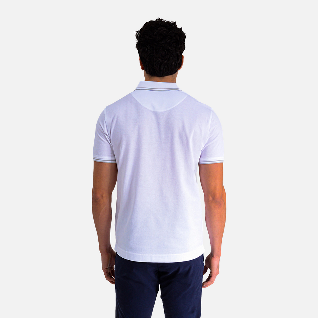 CAMISETA POLO HARMONT & BLAINE BLANCO ALGODON (LN1010N21054-100)