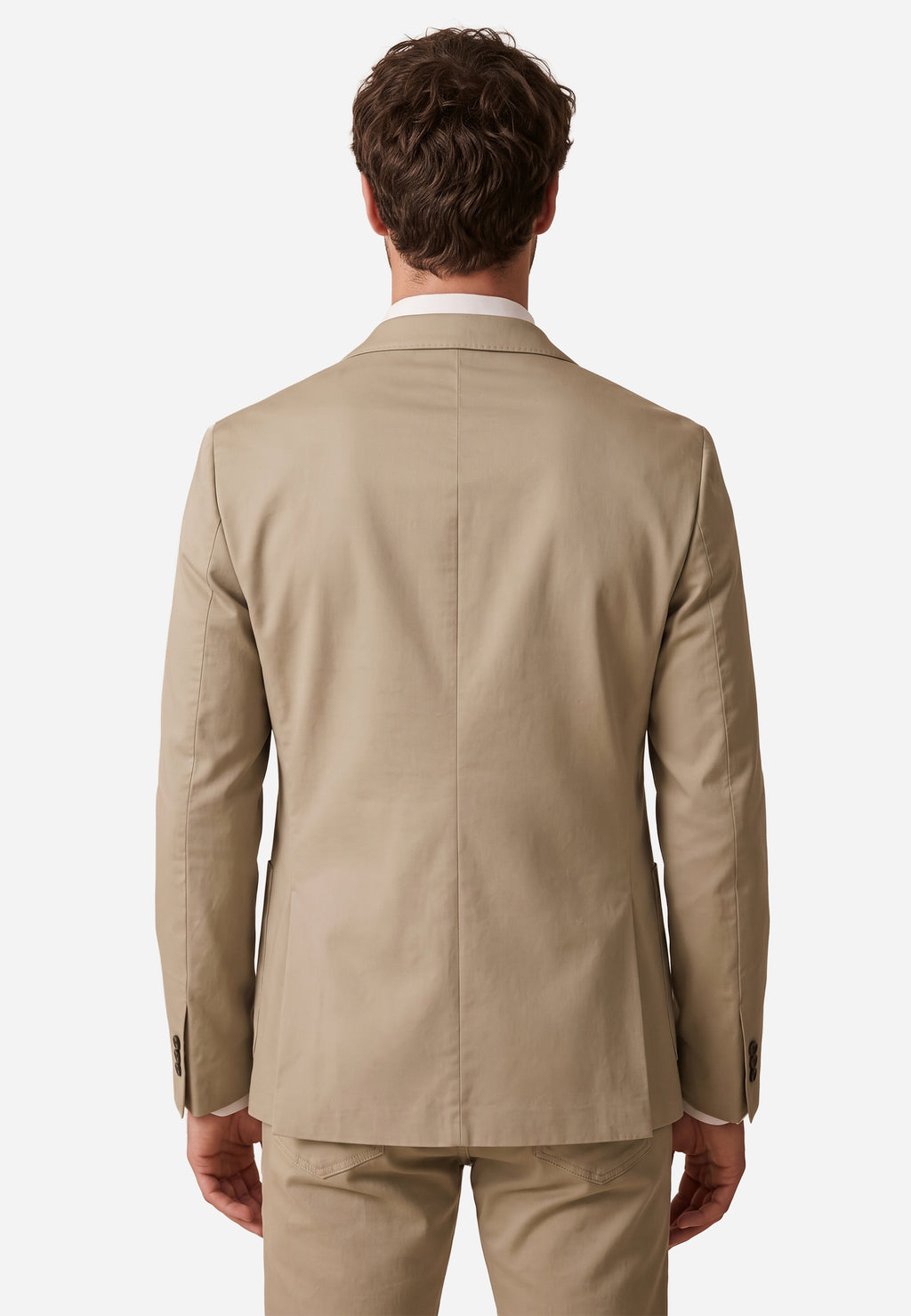 Blazer de Botonadura Sencilla Beige P.