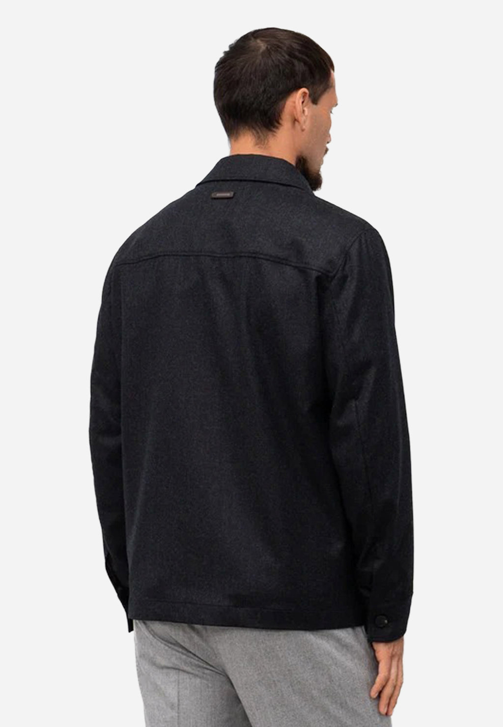 Chaqueta Sobrecamisa Lana Gris P.
