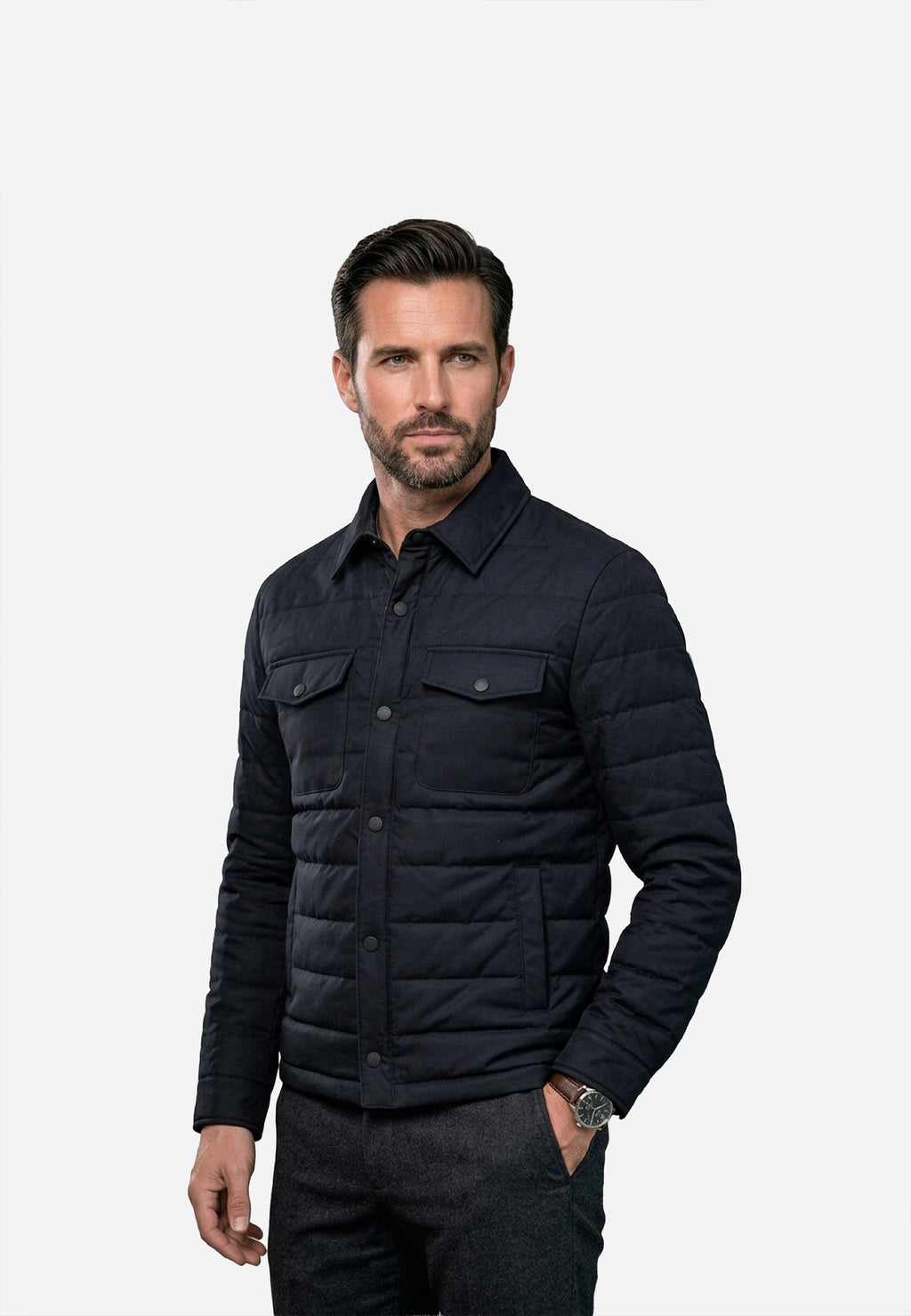 Chaqueta Cazadora Acolchada Negra P.