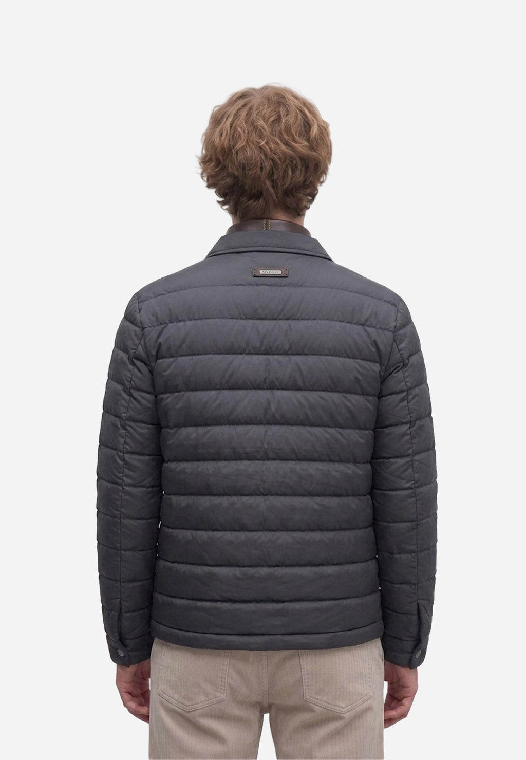 Chaqueta Cazadora Acolchada en Plumón Ligero Negro P.