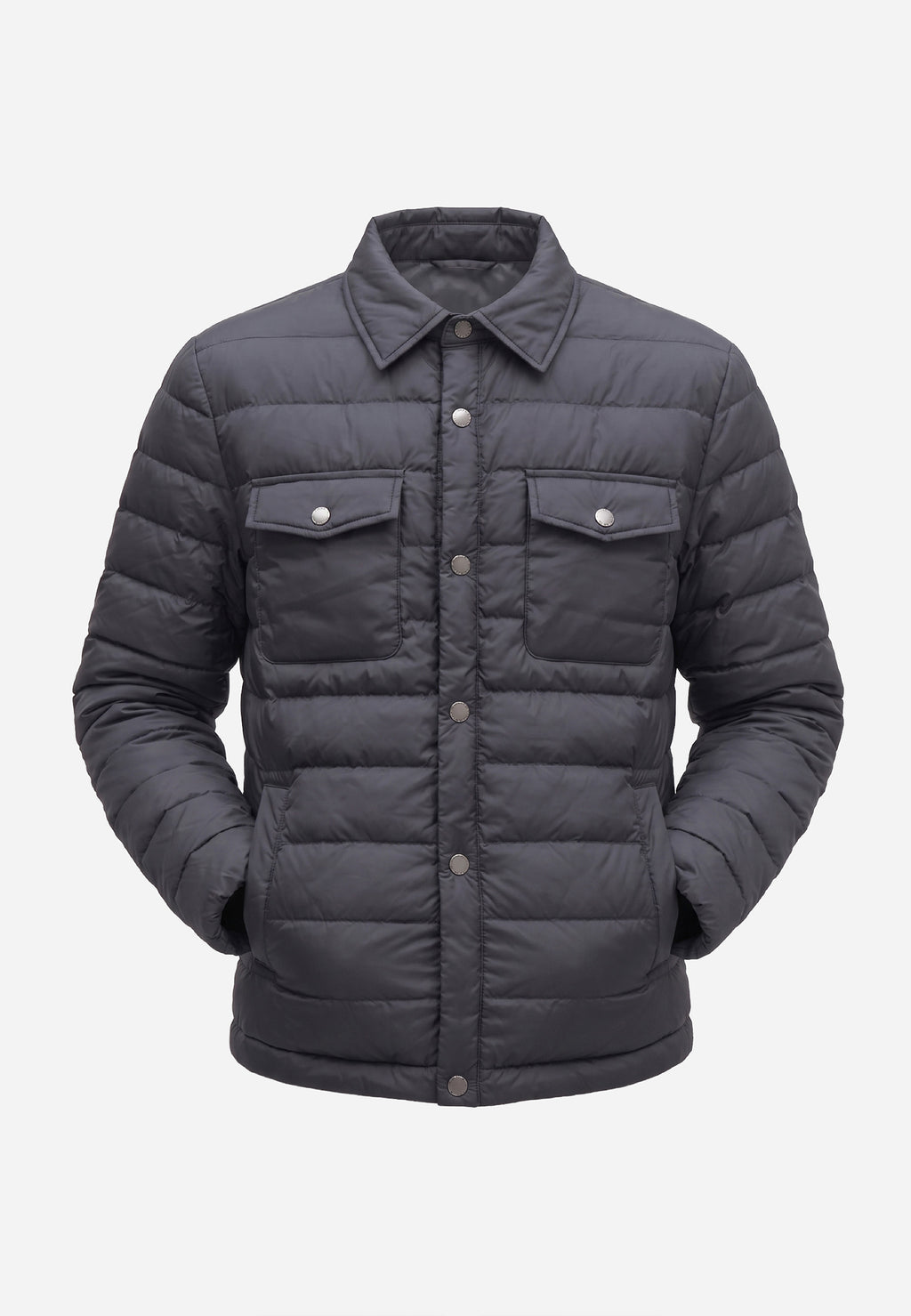 Chaqueta Cazadora Acolchada en Plumón Ligero Negro P.