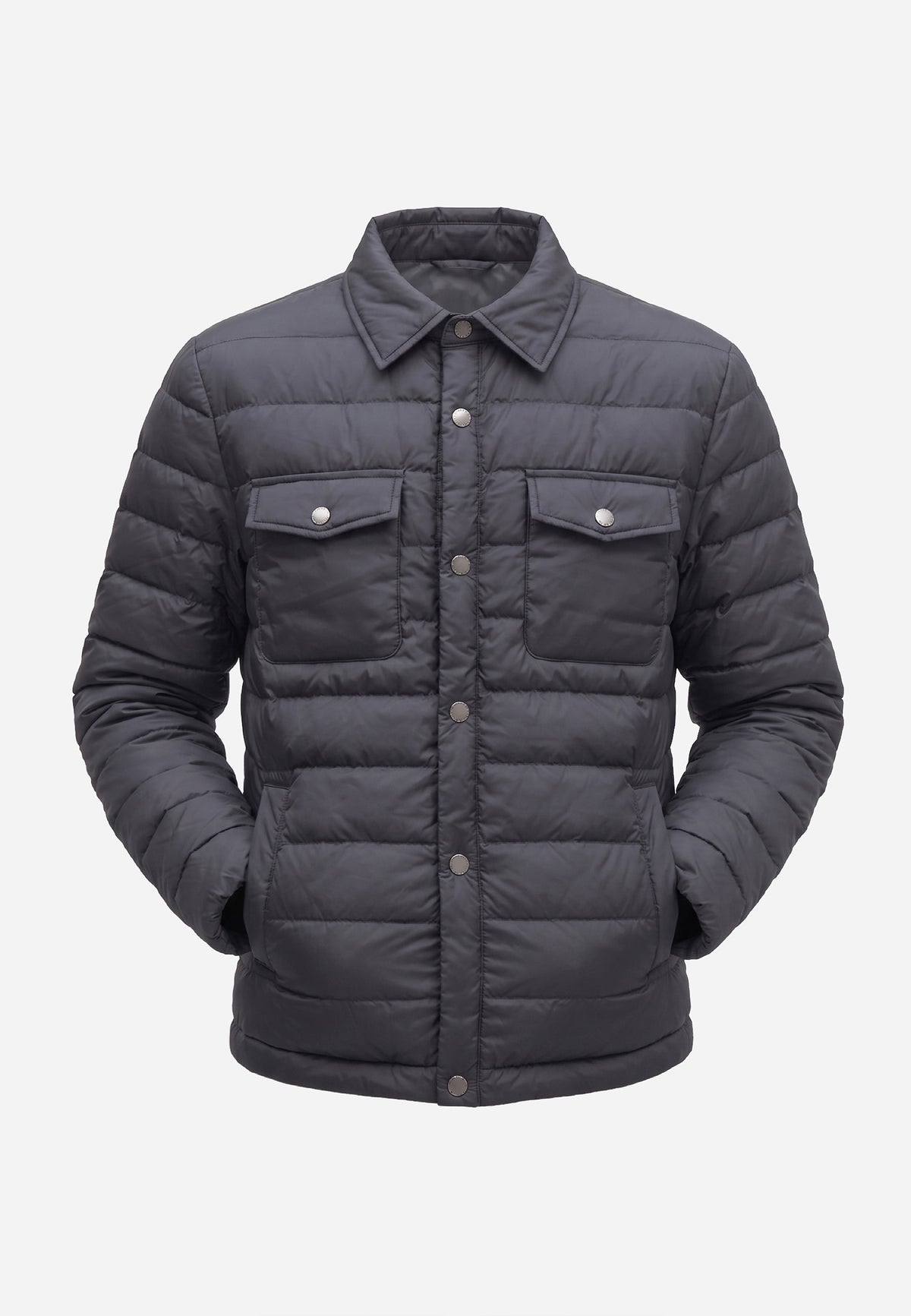 Chaqueta Cazadora Acolchada en Plumón Ligero Negro P.