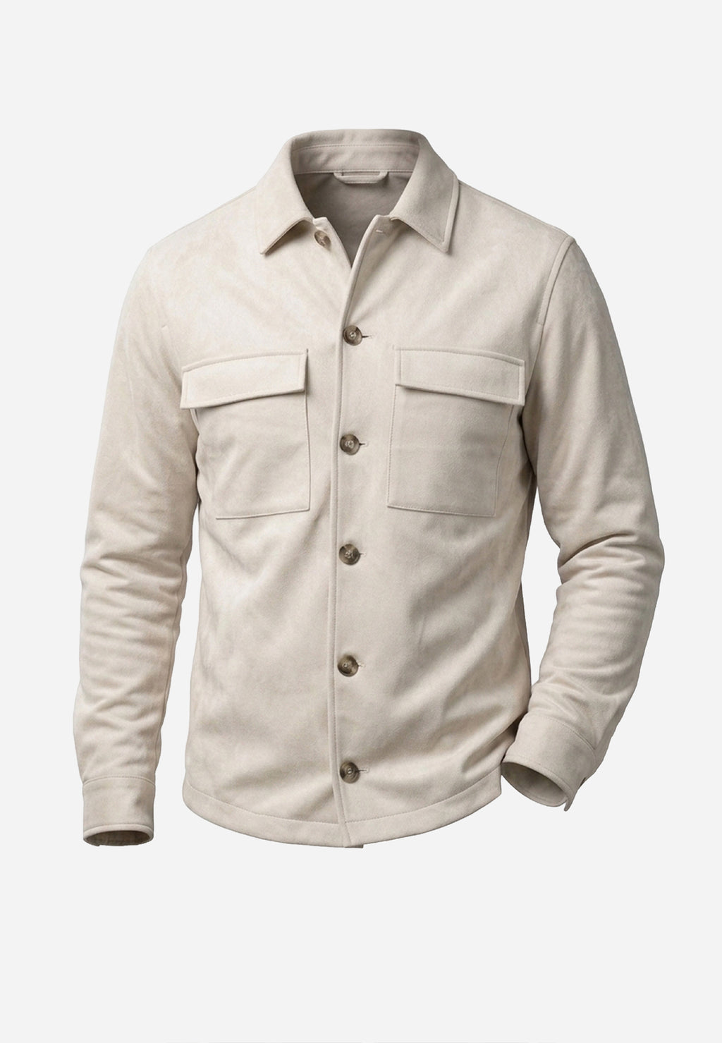 Chaqueta Sobrecamisa Lana Beige P.