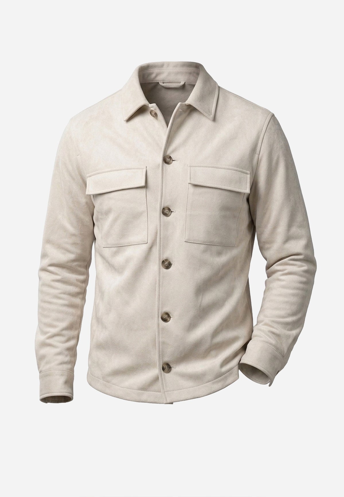 Chaqueta Sobrecamisa Lana Beige P.