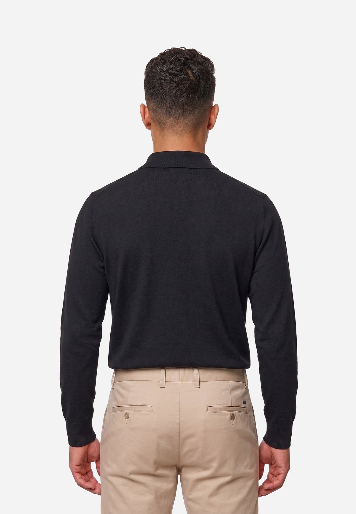 Sweater Negro con Botones P.