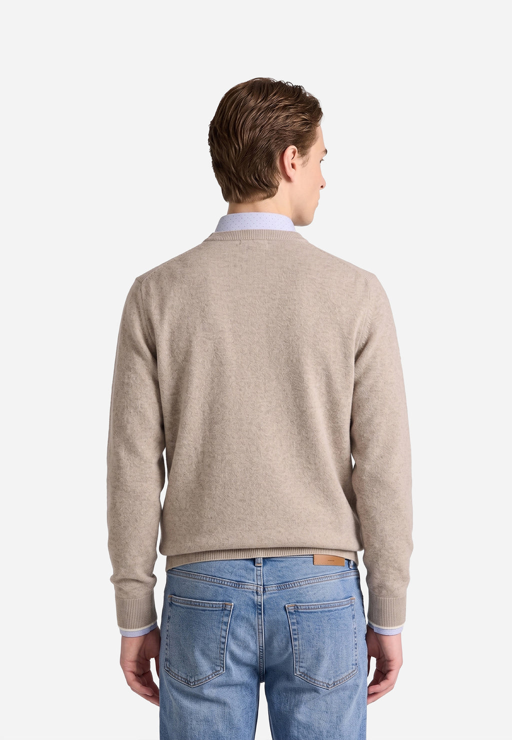Sweater Punto Beige Jaspeado P.