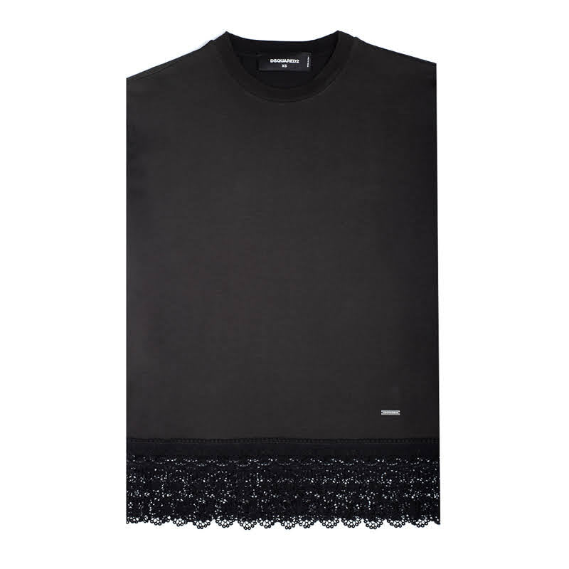 CAMISETA-TSHIRT DSQUARED NEGRO (S72GD0008S22427-100)