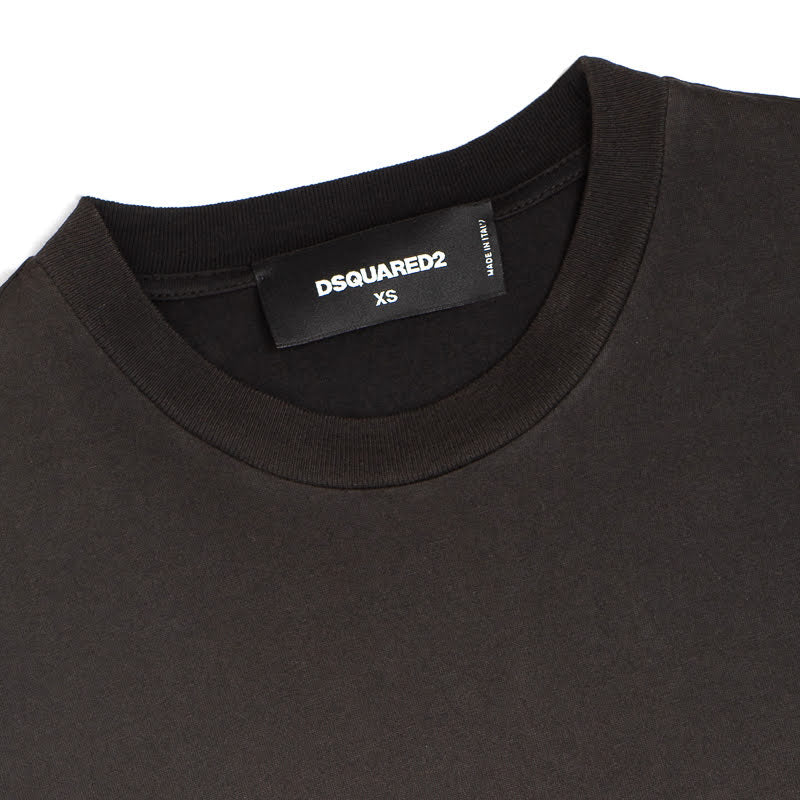 CAMISETA-TSHIRT DSQUARED NEGRO (S72GD0008S22427-100)