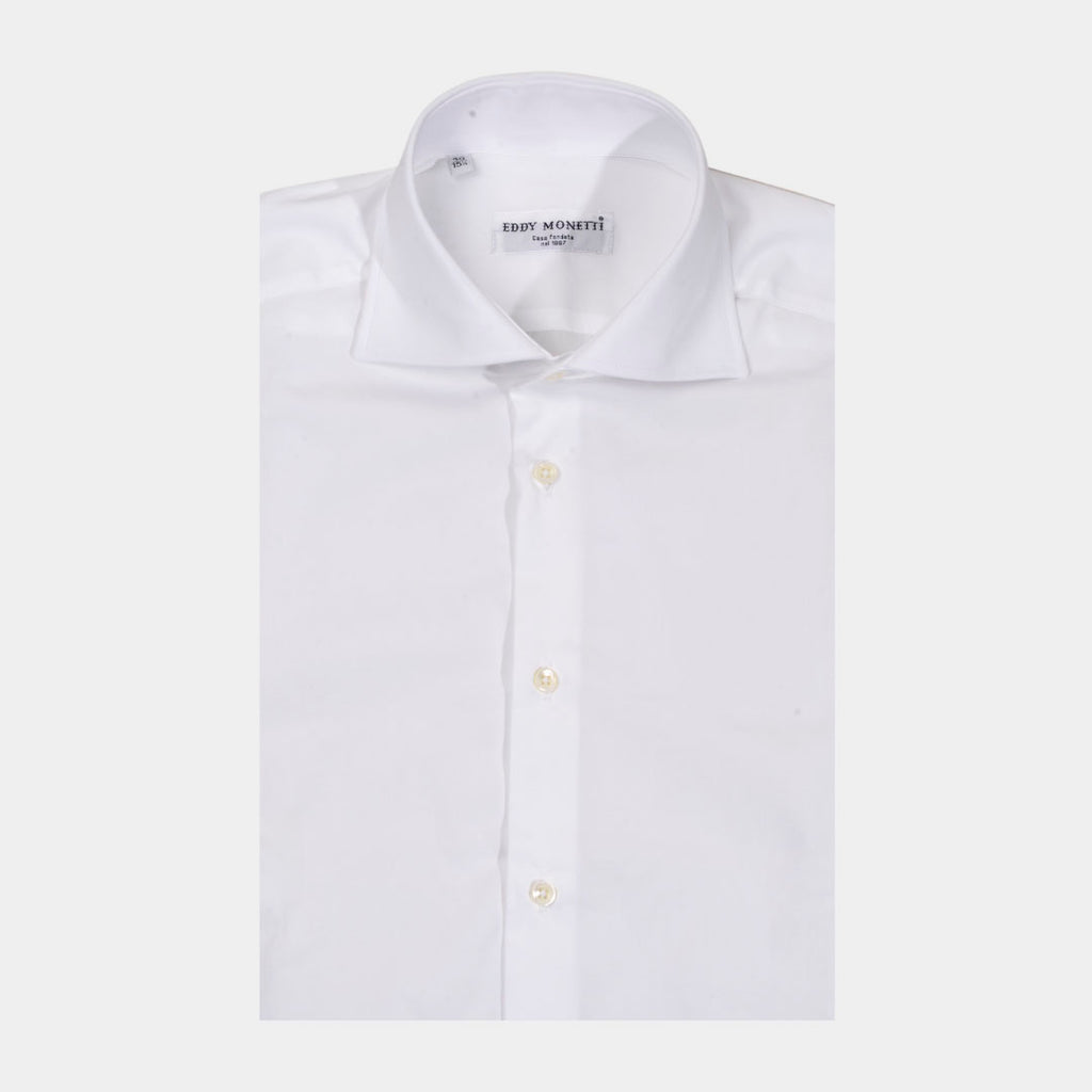 CAMISA EDDY MONETTI BLANCO ALGODON (344-1 FRANCESE)