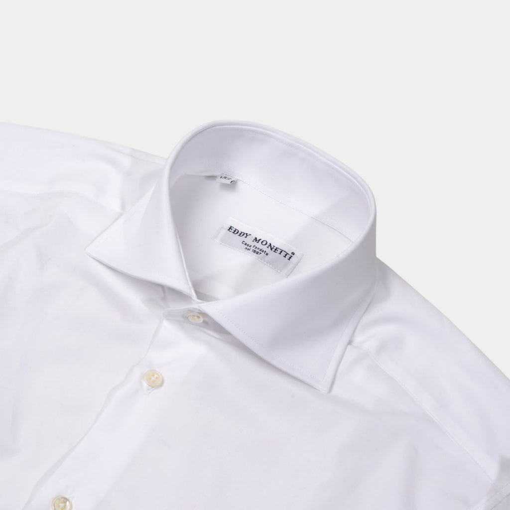 CAMISA EDDY MONETTI BLANCO ALGODON (344-1 FRANCESE)