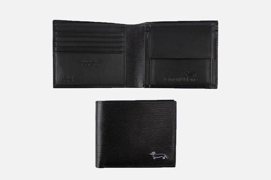 BILLETERA H&B SHOES NEGRO CUERO DELLE PELLE