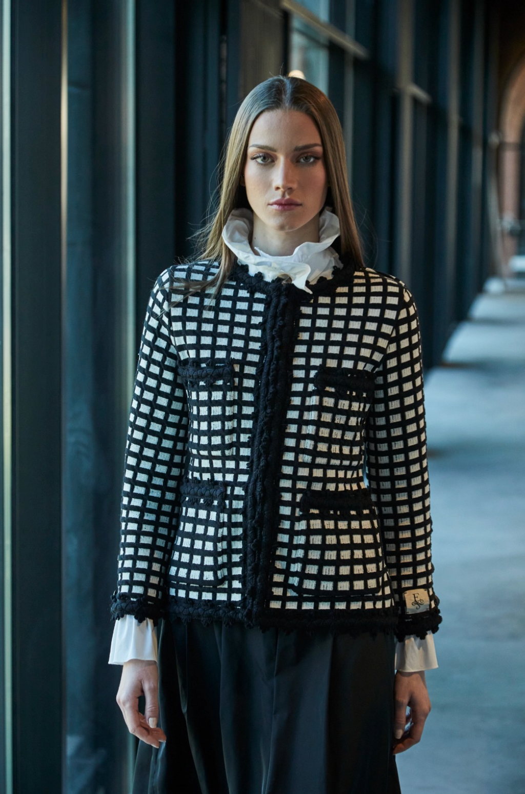 CHAQUETA The Extreme BLANCO/NEGRO  YVES ALGODON (2406)