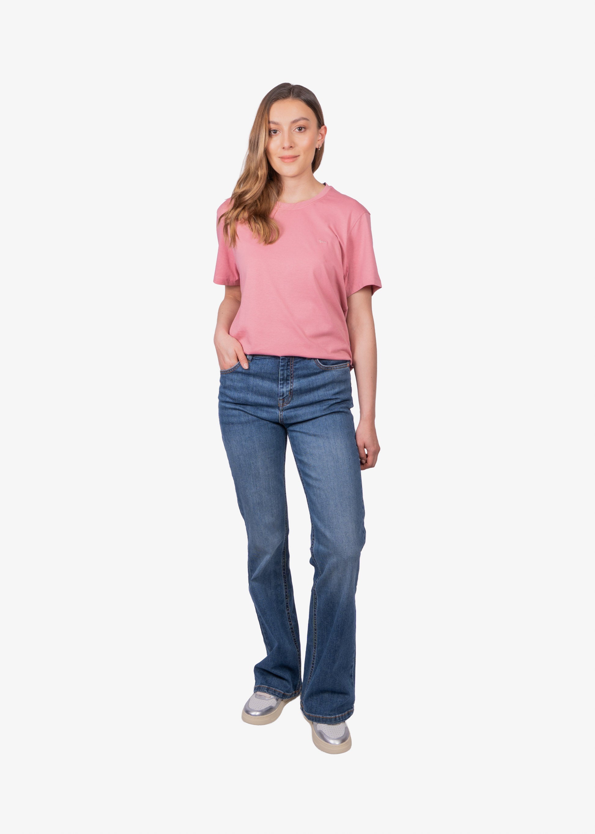 Jeans Dama Azul Alg + Elas H&B