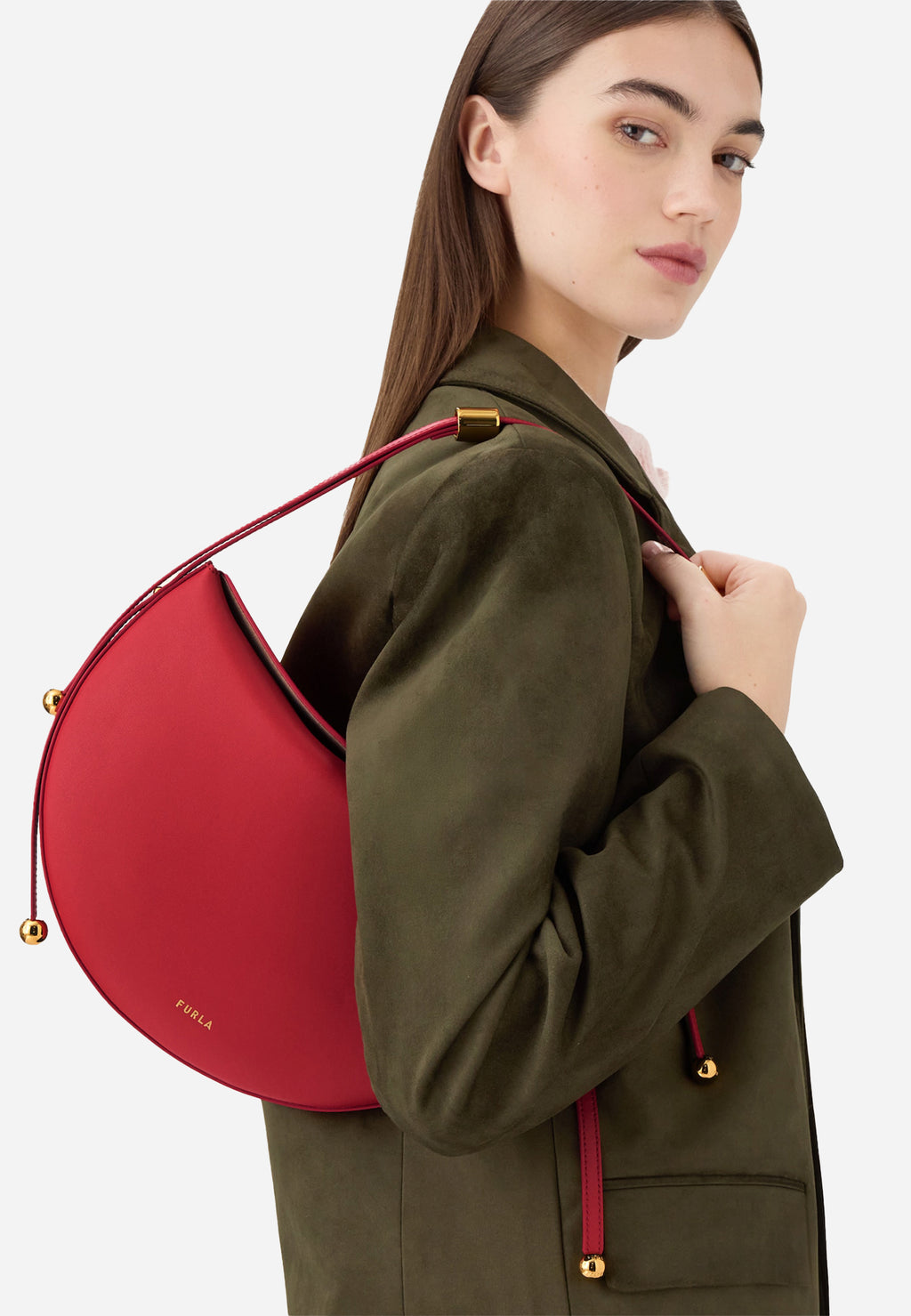 Bolso Moonstone Dama Rojo Furla.