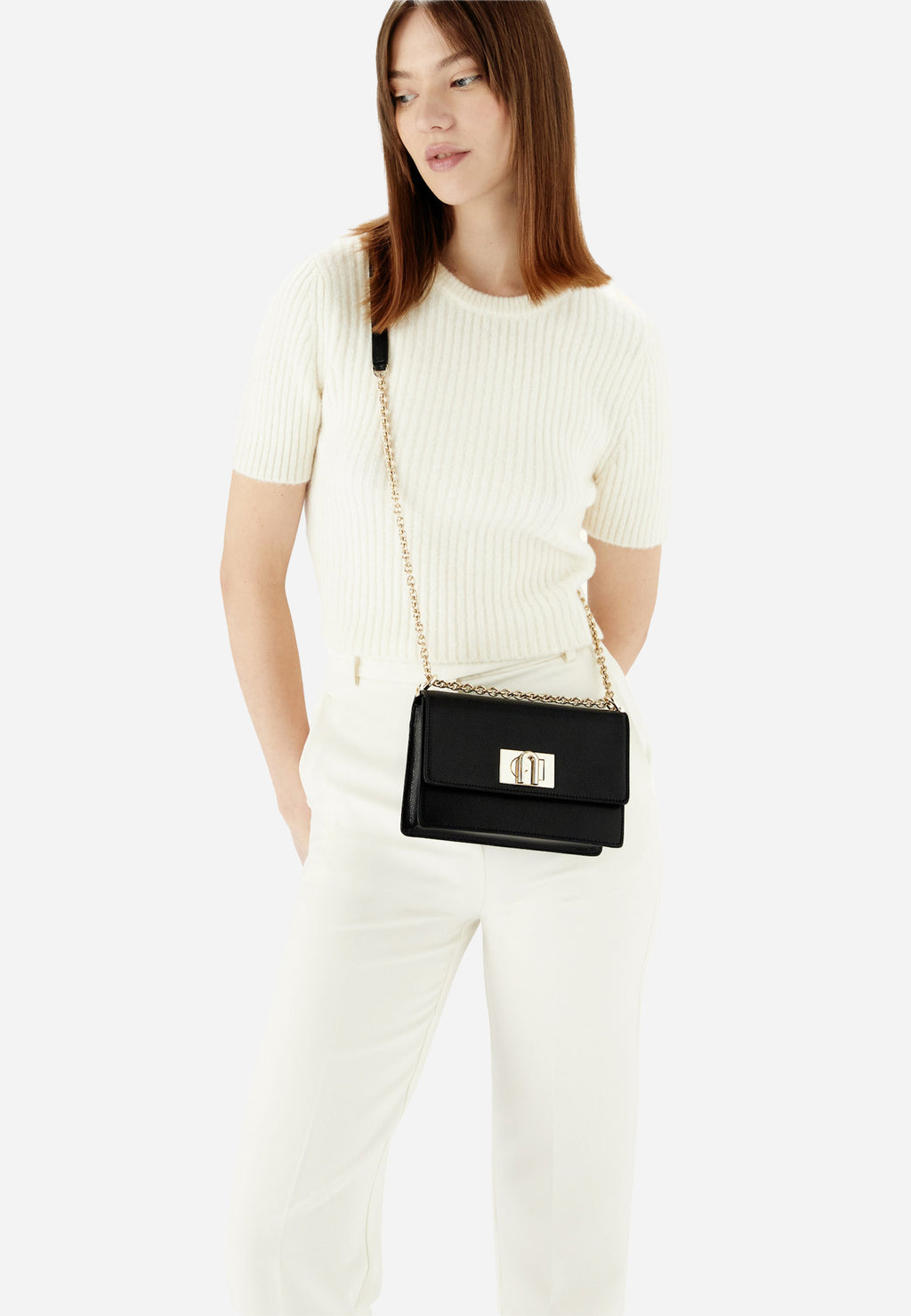 Bandolera Mini Negra Dama Furla.