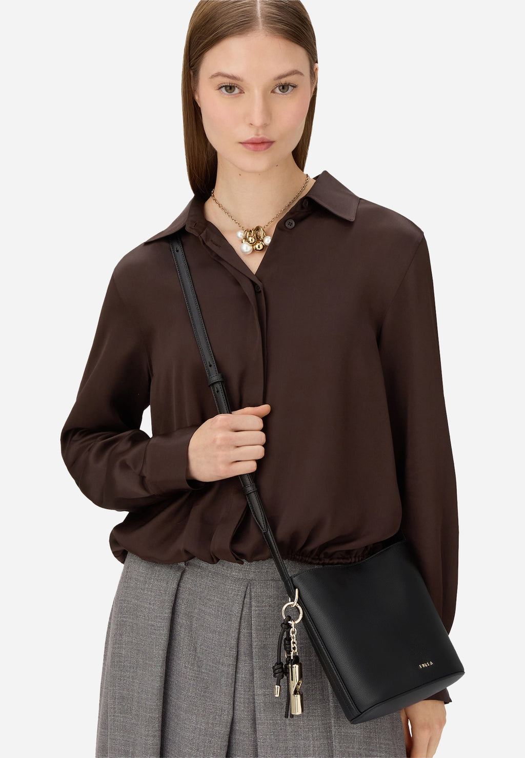 Bolso Roxie Negro Dama Furla.