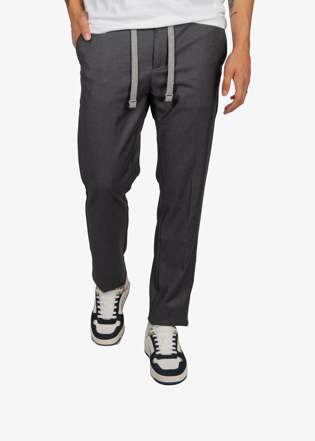 Pantalón Tipo Jogger de Vestir Gris H&B