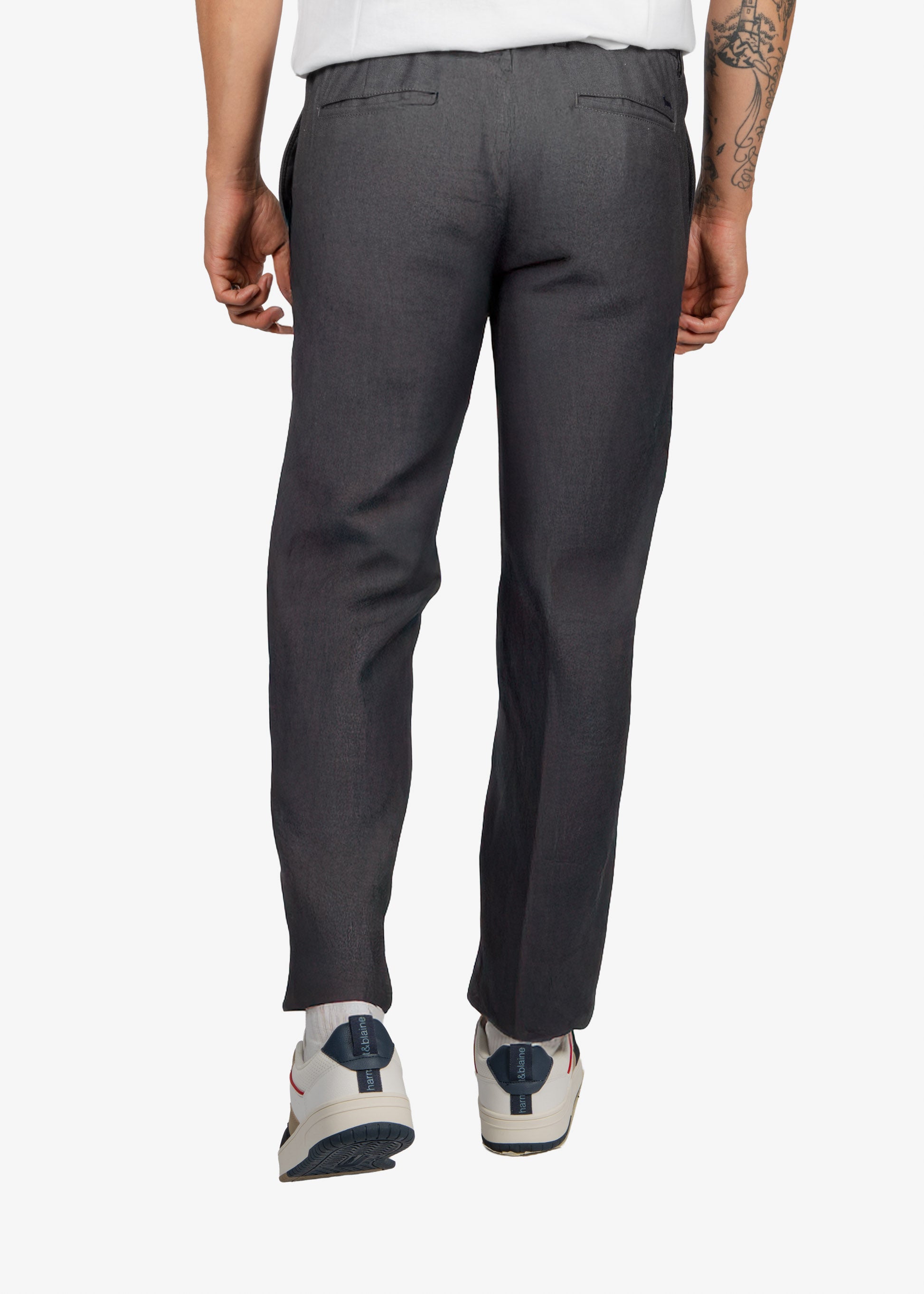 Pantalón Tipo Jogger de Vestir Gris H&B
