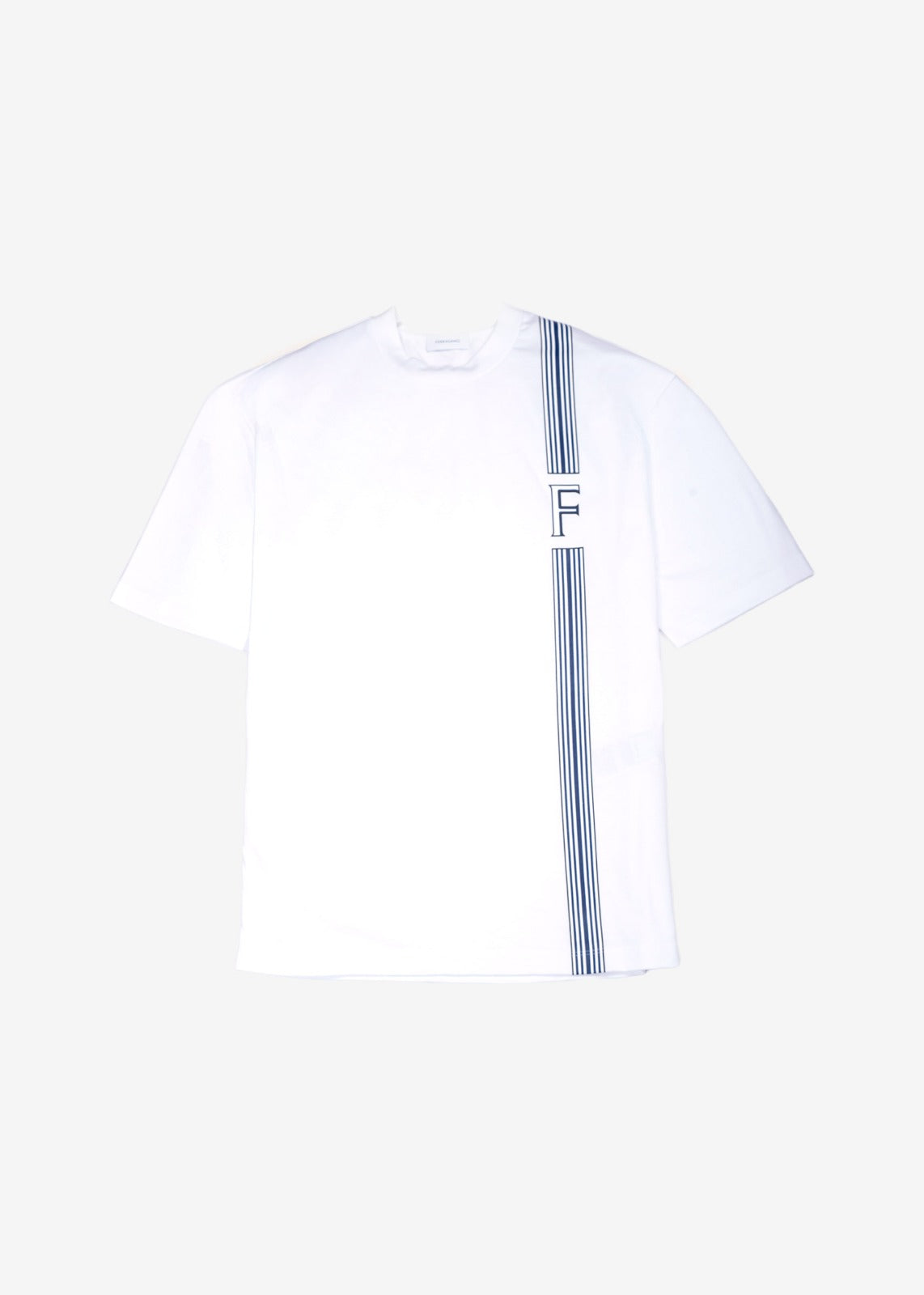 Camiseta Tshirt Blanca con Estapando de Rayas S.F.