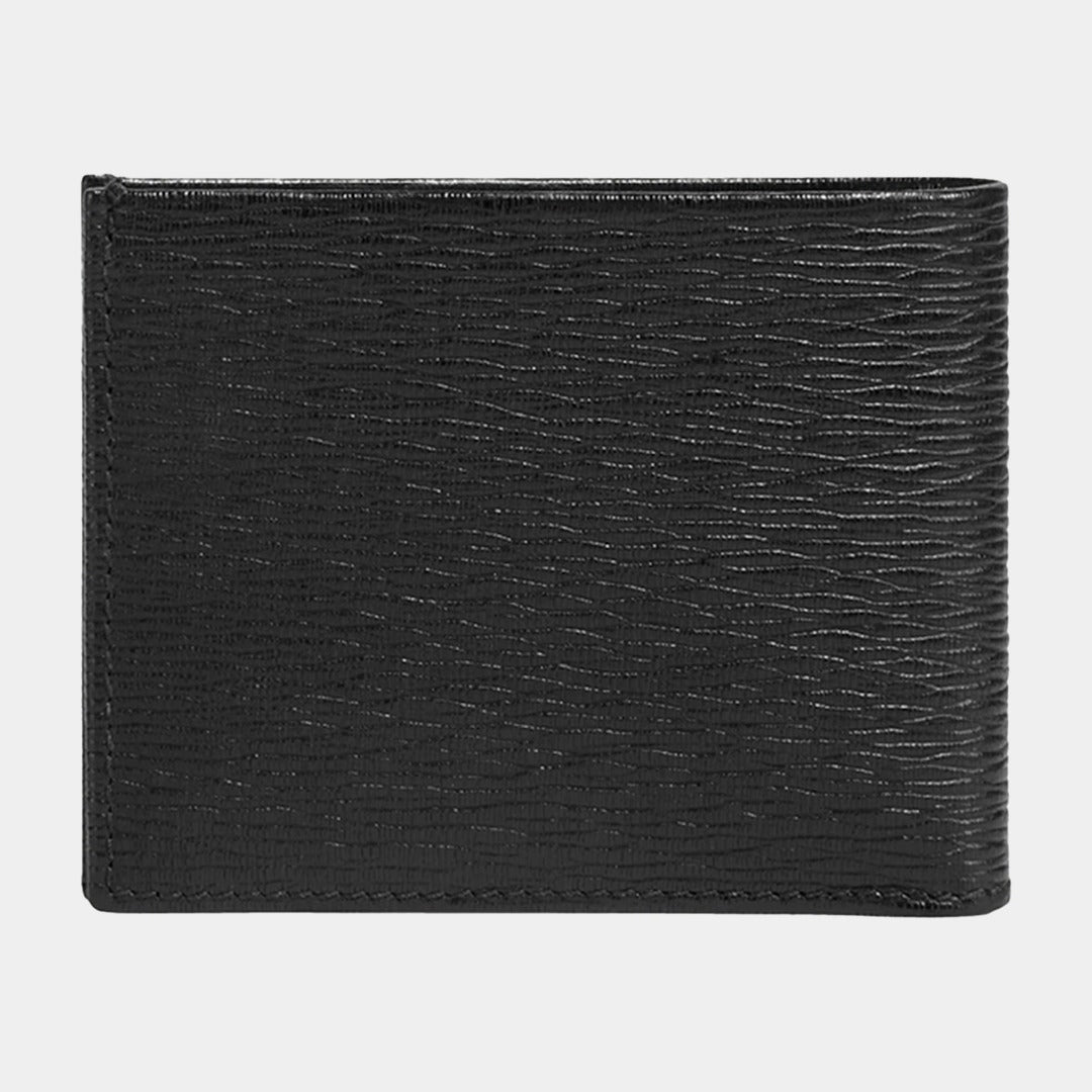 Billetera Bifold Gancini Negra/Azul S.F.