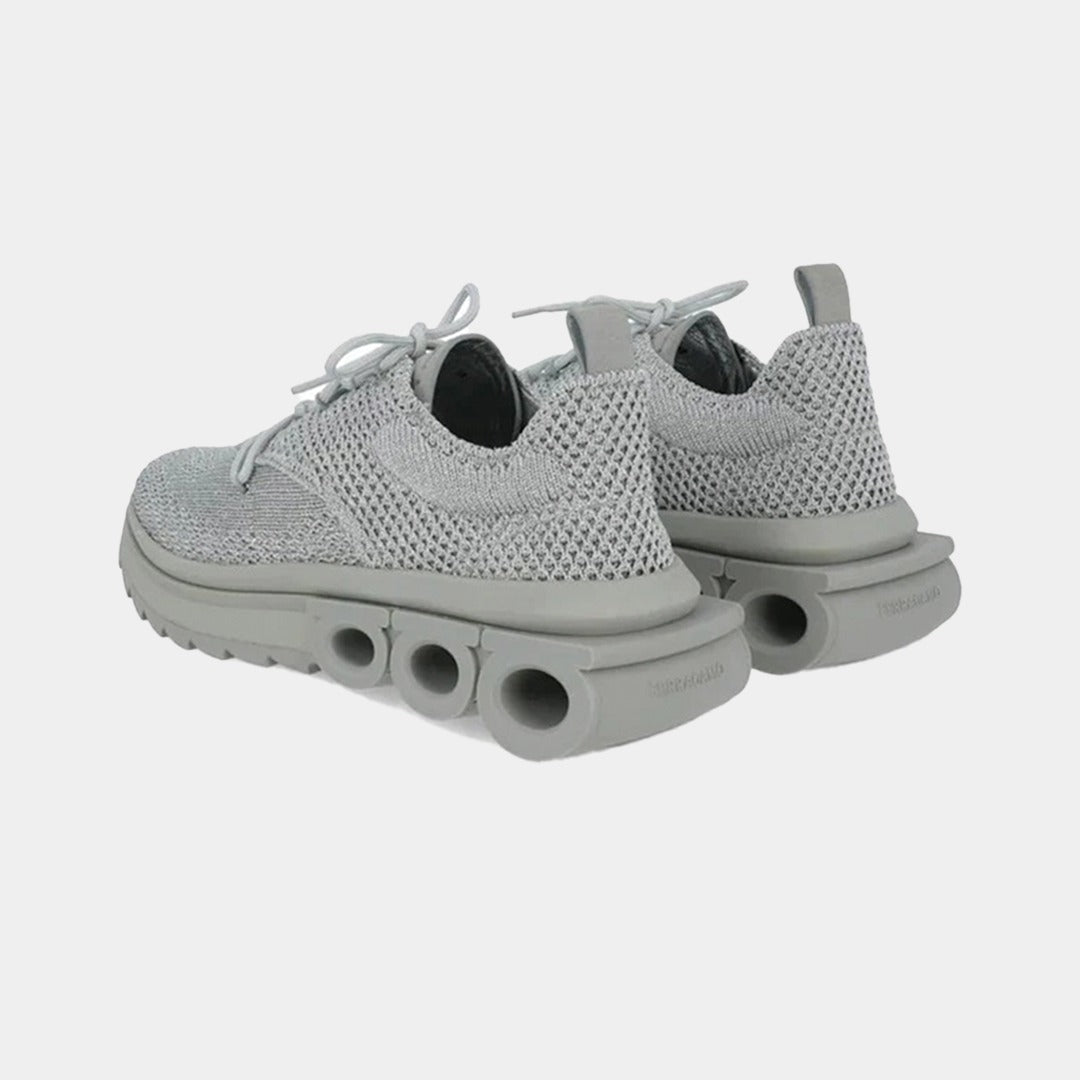 Tenis Dama Nima Knit Sneakers Plateados S.F.
