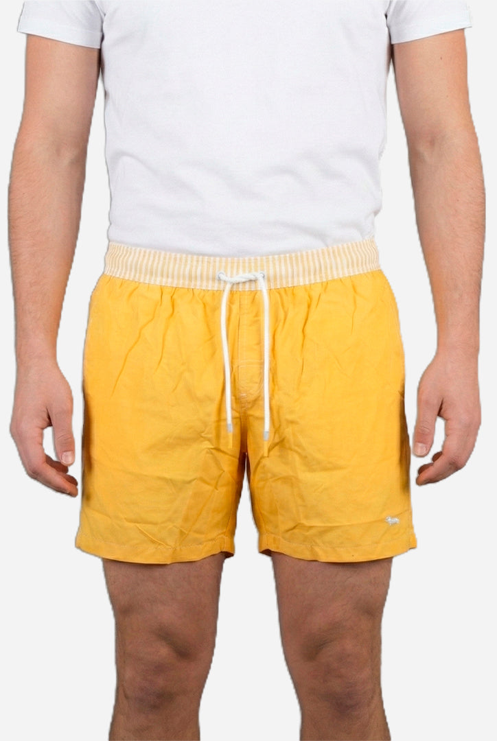 Pantaloneta Amarilla Con Logo H&B