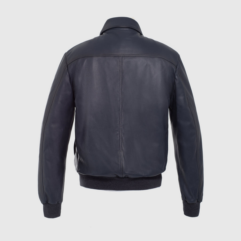 CHAQUETA AZUL CUERO CORNELIANI (90L5V5-2820112-001)