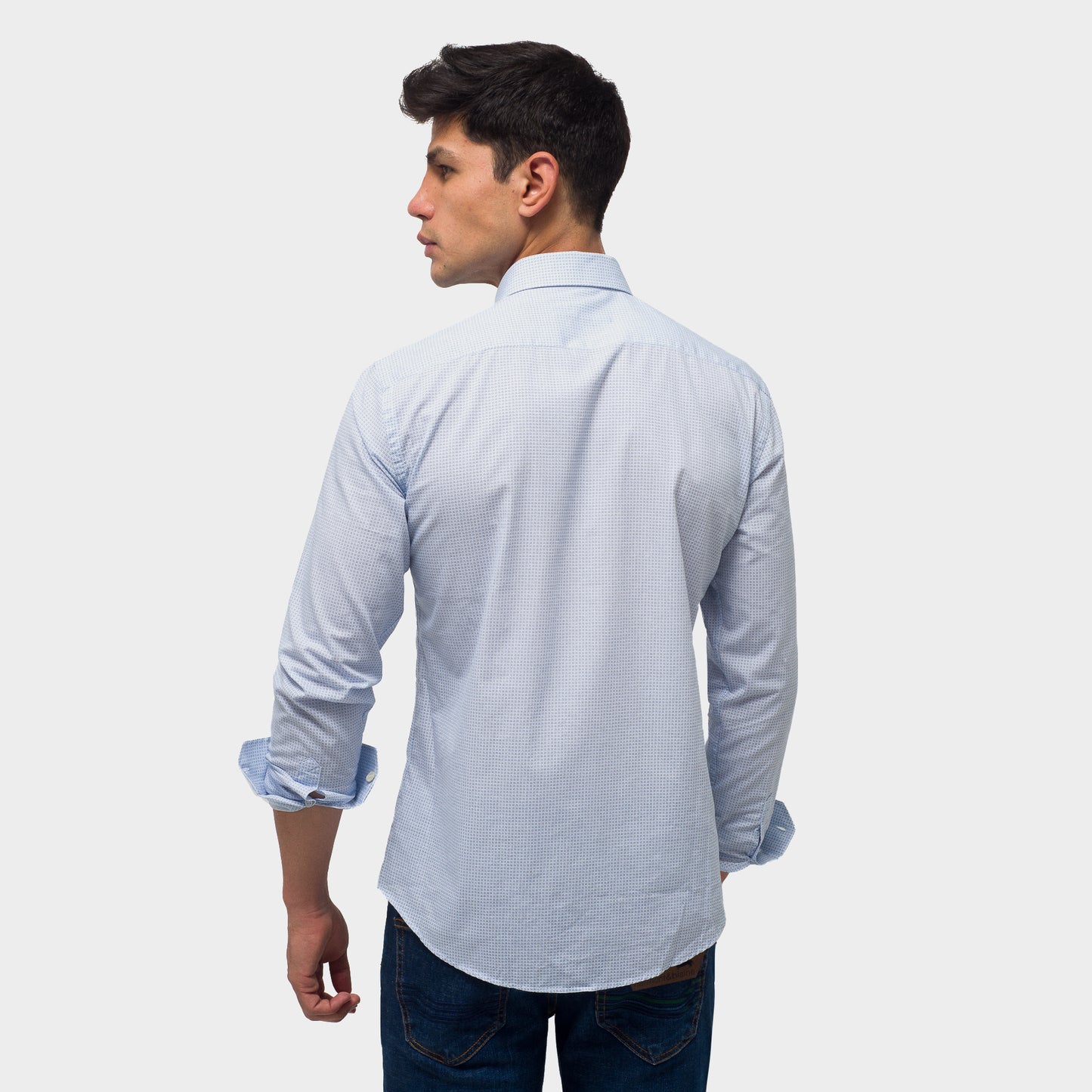 CAMISA HARMONT & BLAINE AZUL  (CNJ011012312I-100)