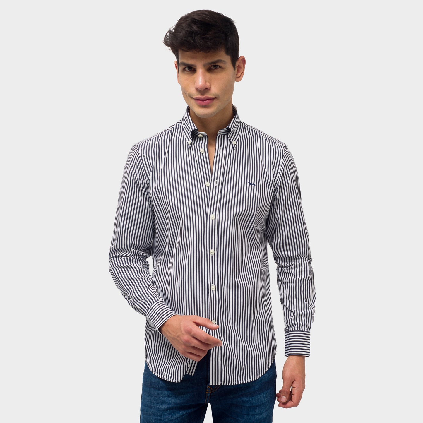 CAMISA HARMONT & BLAINE NEGRO RYAS (CRJ011012308B-801)