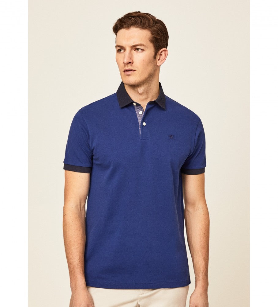 CAMISETA POLO HACKETT AZUL 100% COTTON (HM563121-5SE)