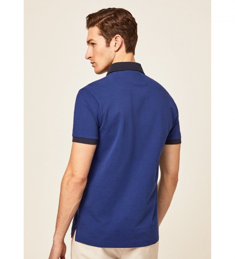 CAMISETA POLO HACKETT AZUL 100% COTTON (HM563121-5SE)