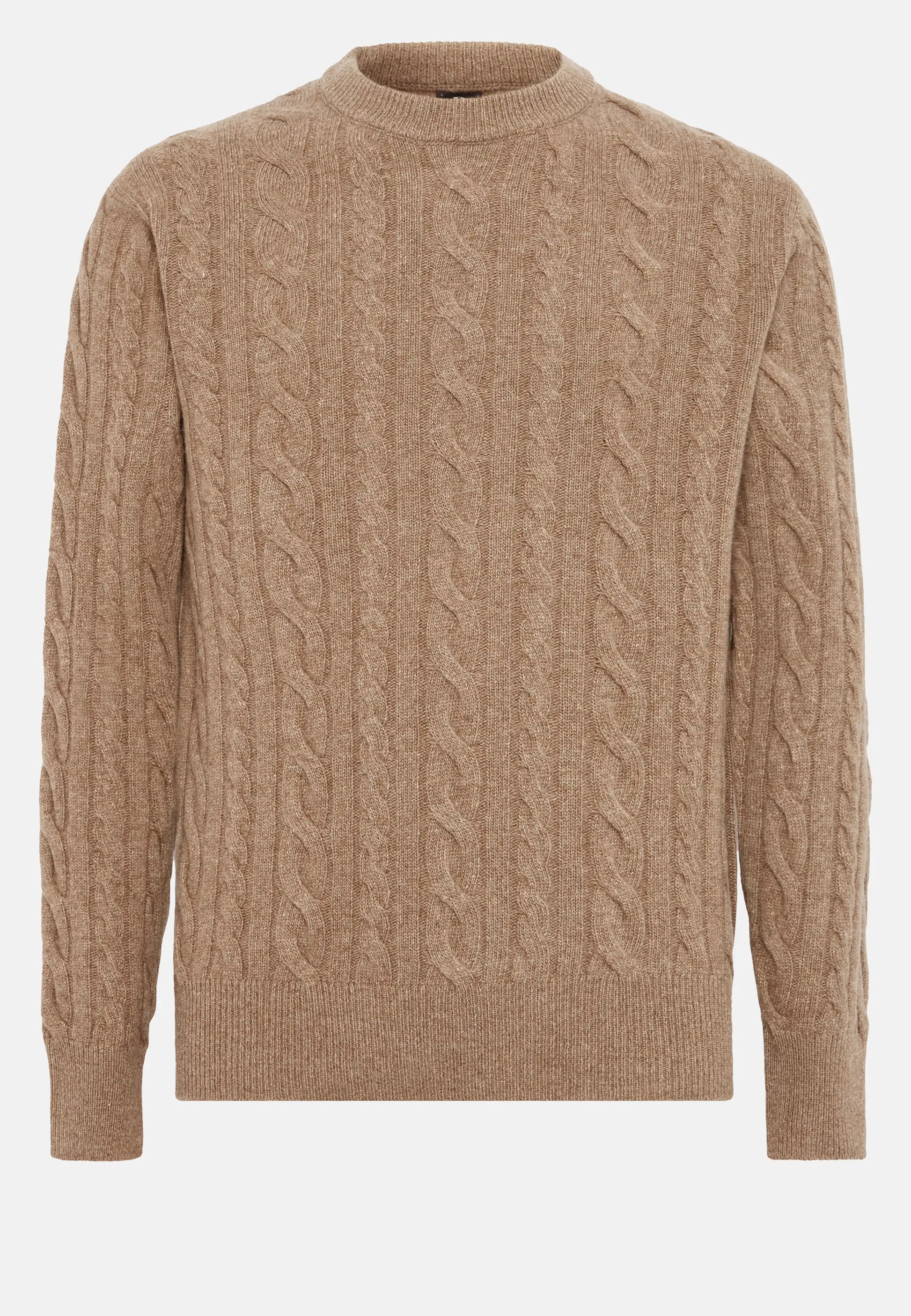 Sweater de Punto Trenzado Café B.