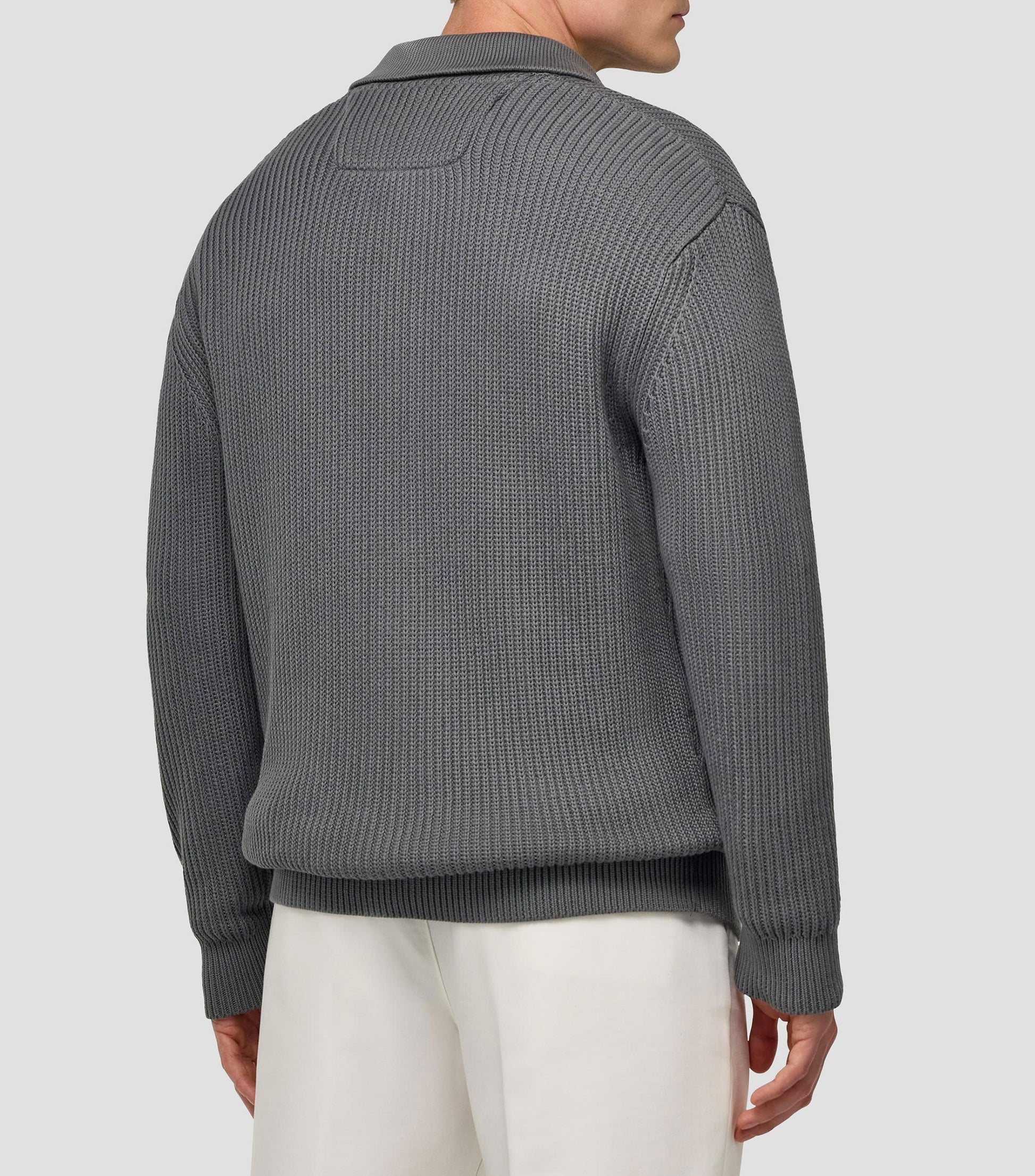 Sweater Gris Tejido B.