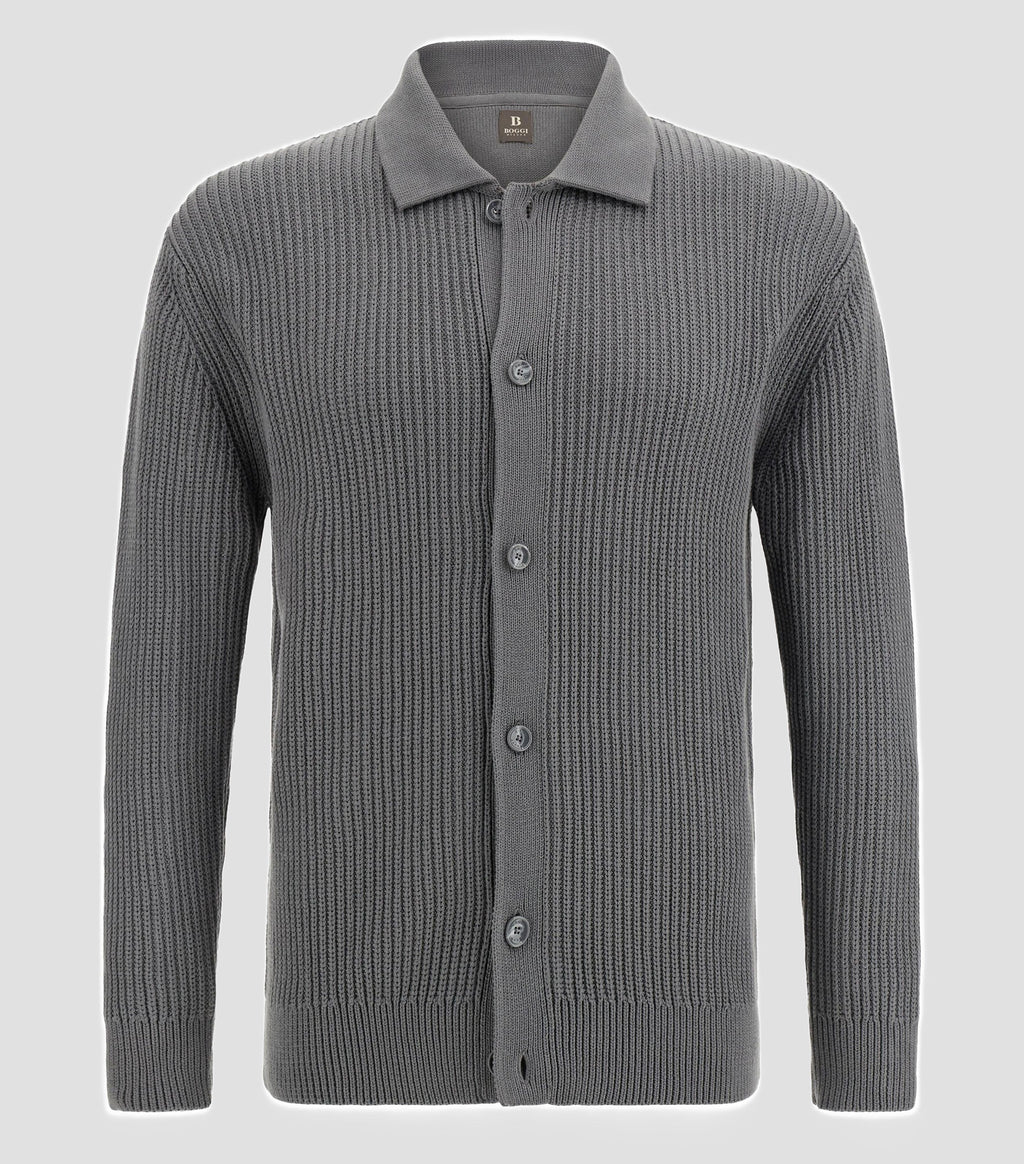 Sweater Gris Tejido B.