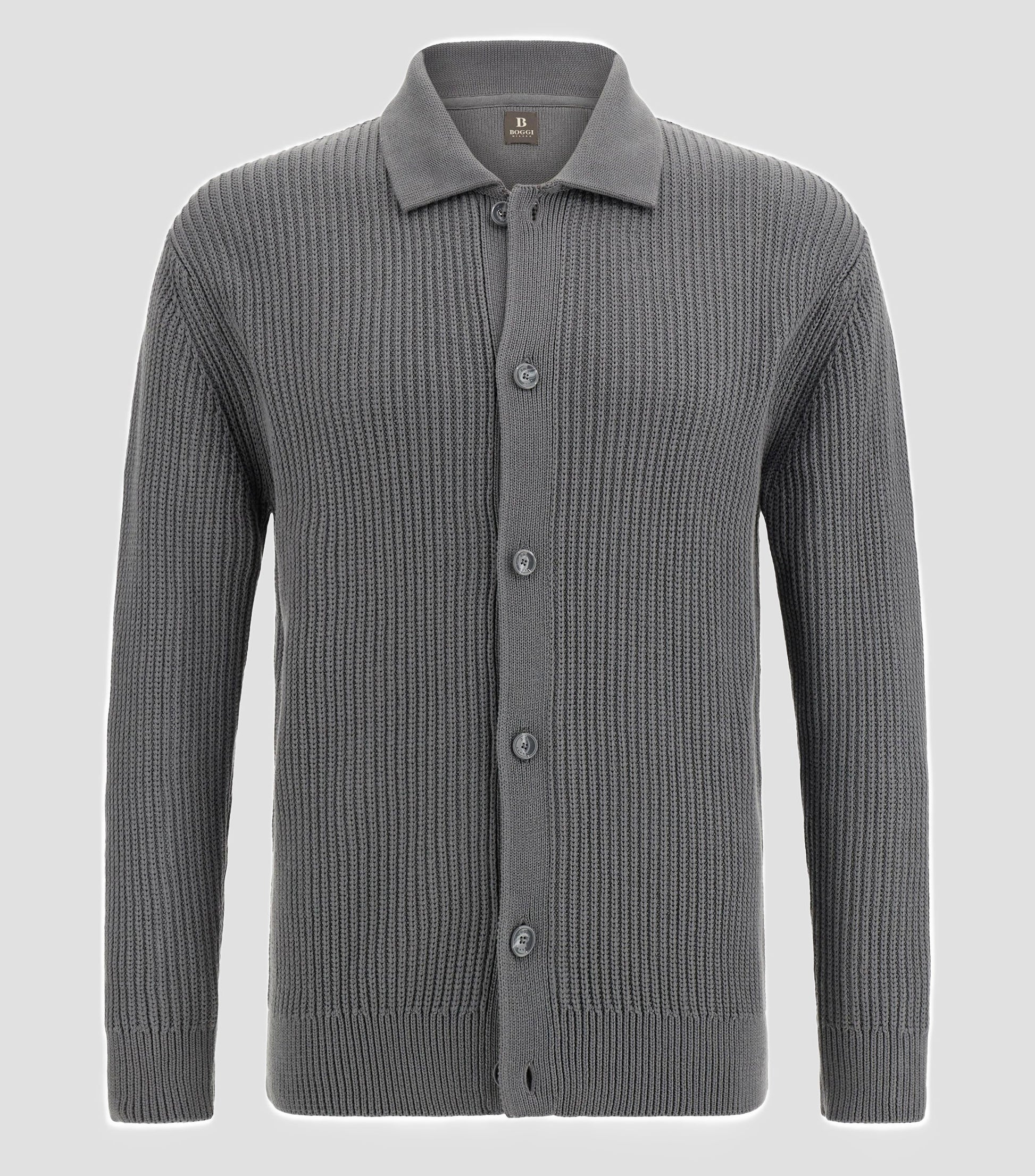 Sweater Gris Tejido B.